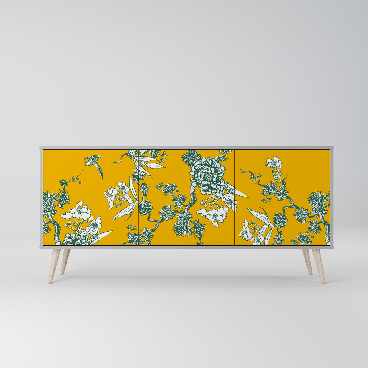 YELLOW CHINOISERIE Μπουφές 3-θυρών