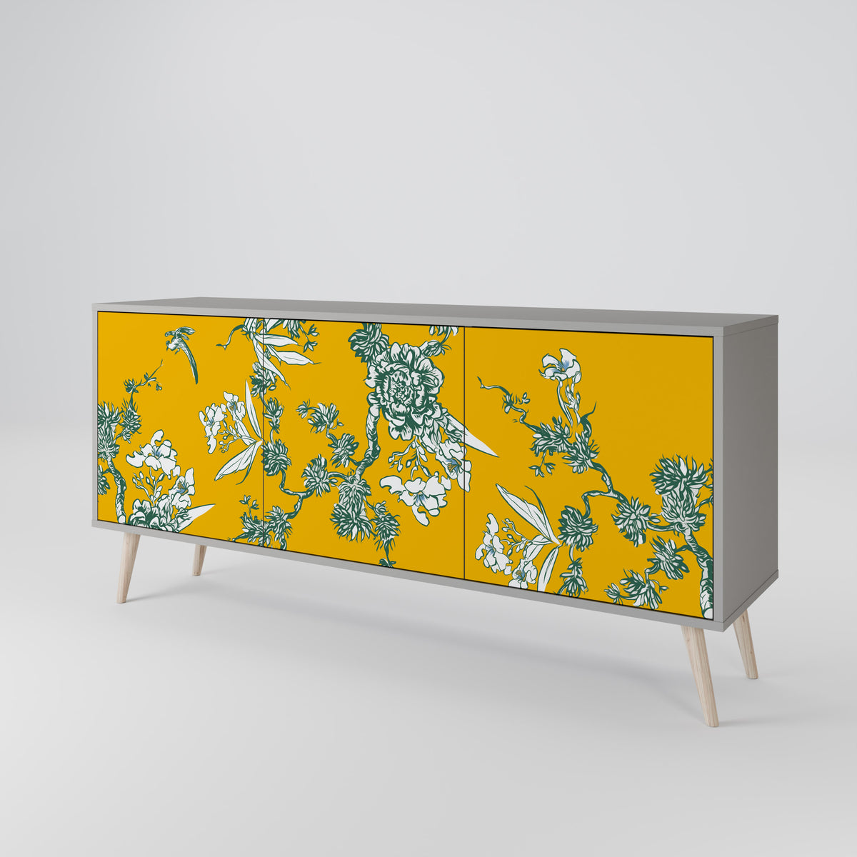 YELLOW CHINOISERIE Μπουφές 3-θυρών