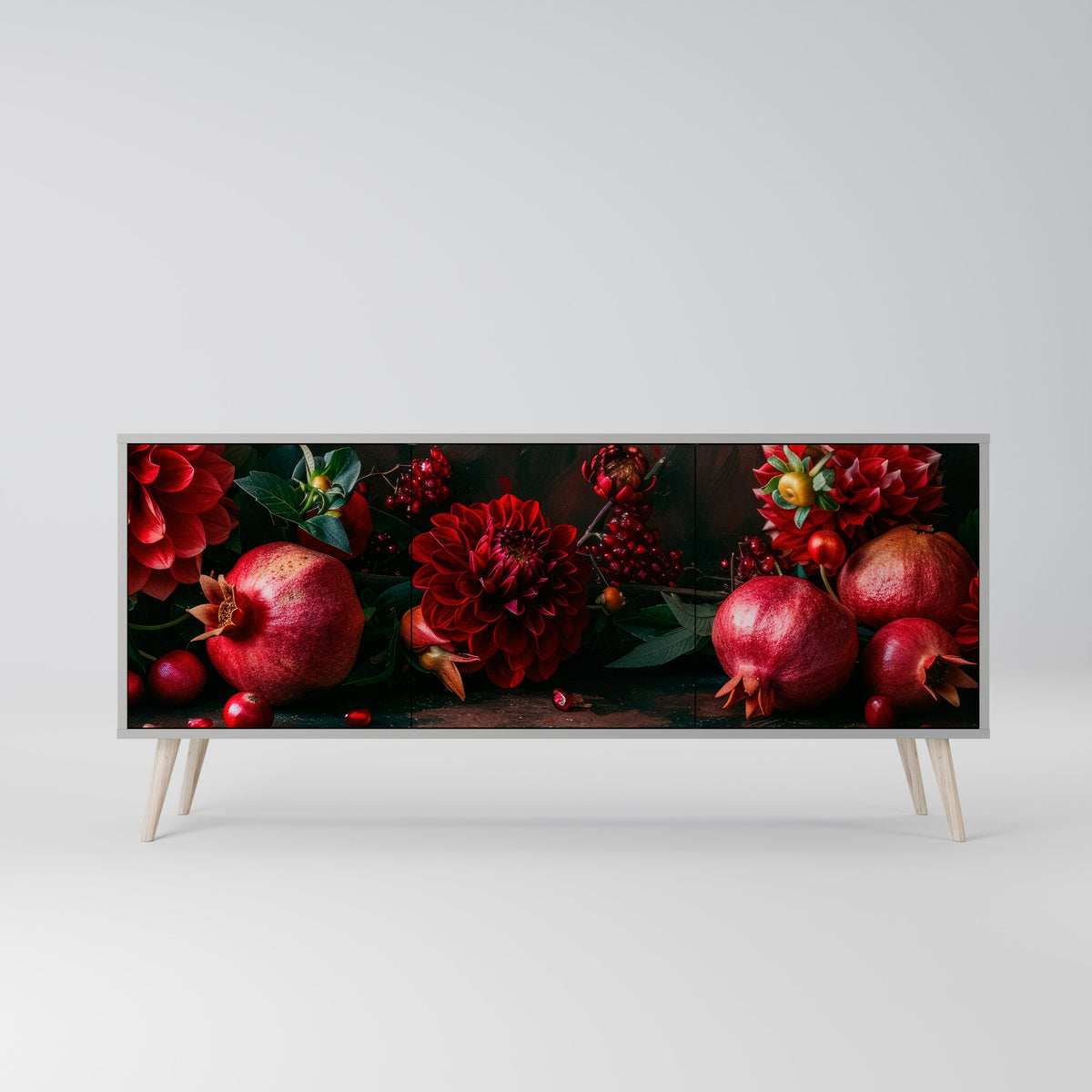 DAHLIAS AND POMEGRANATES Μπουφές 3-θυρών