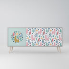 COLORFUL ALPACAS 3-Door Sideboard