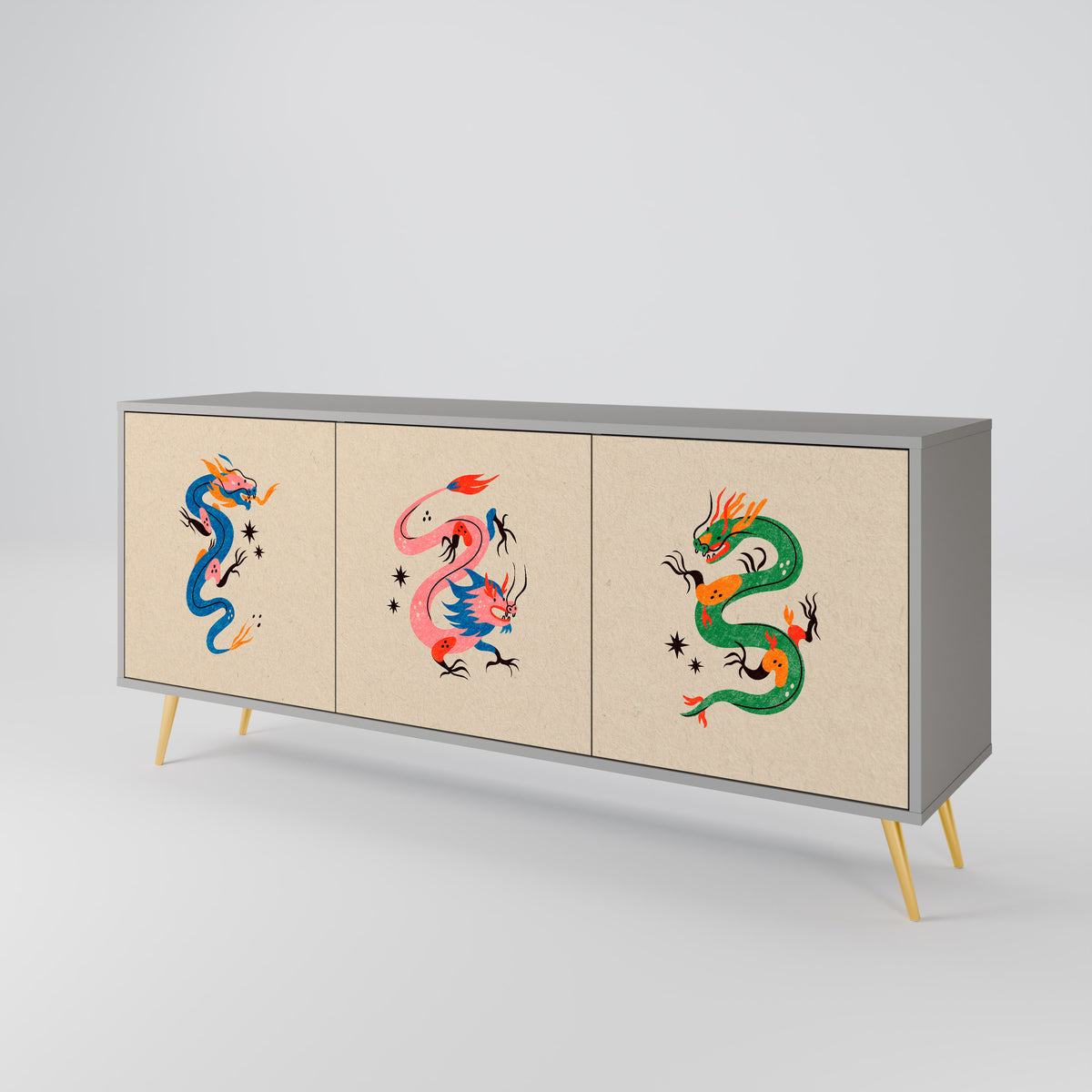 MYTHOLOGICAL CREATURES Μπουφές 3-θυρών