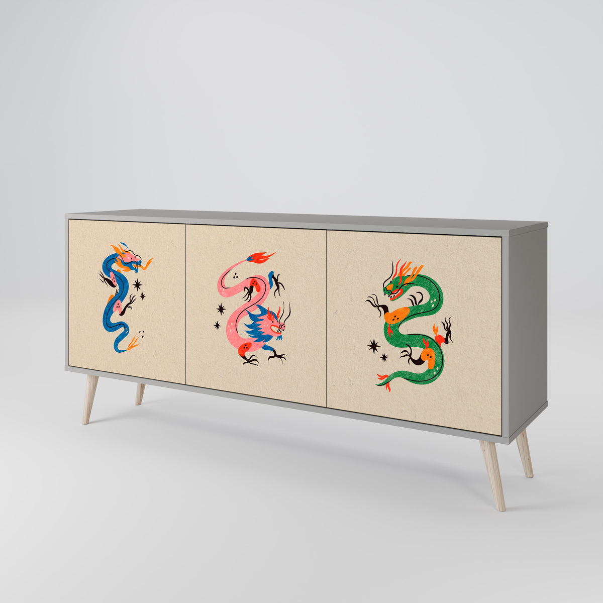 MYTHOLOGICAL CREATURES Μπουφές 3-θυρών