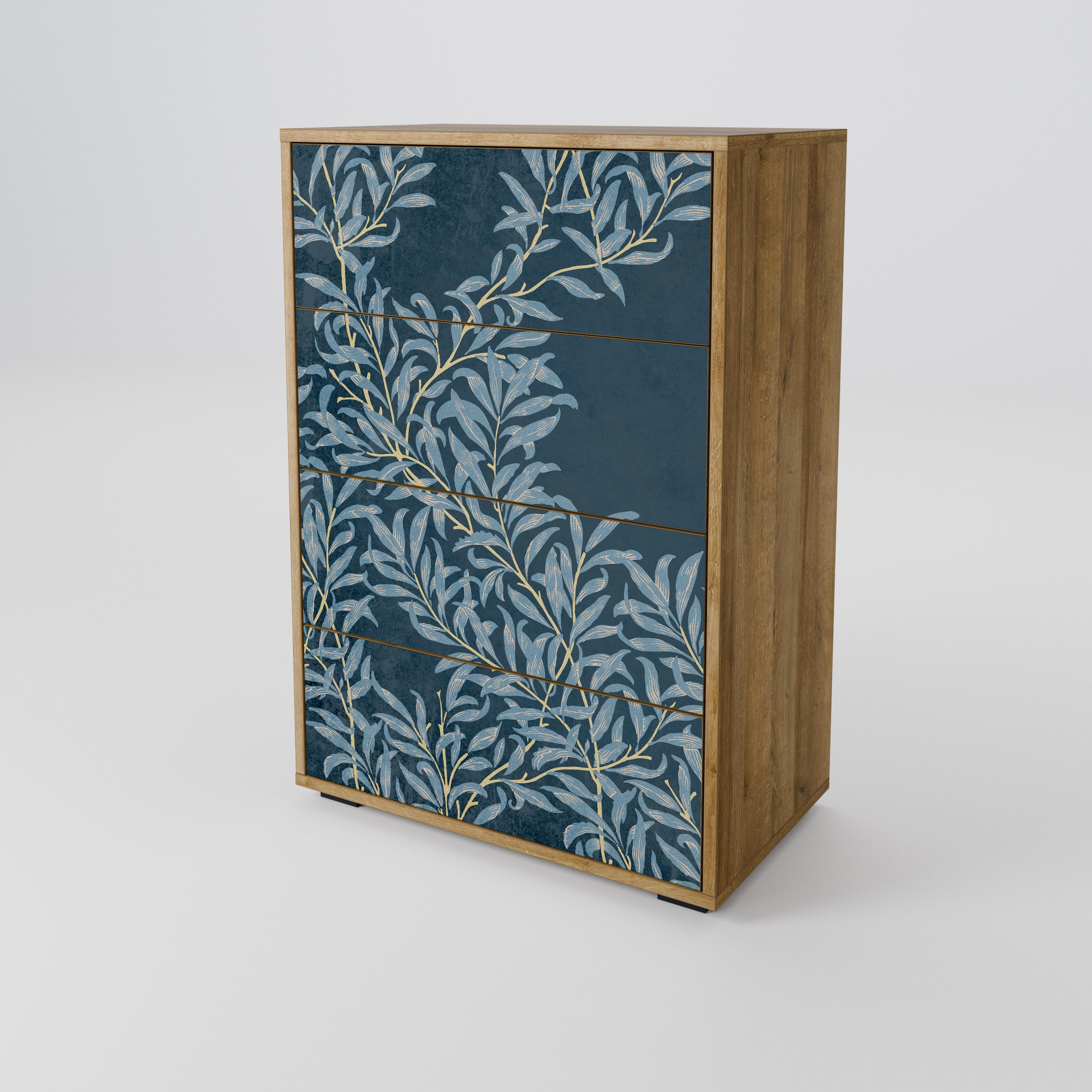 BLUE LEAVES Chest of drawers