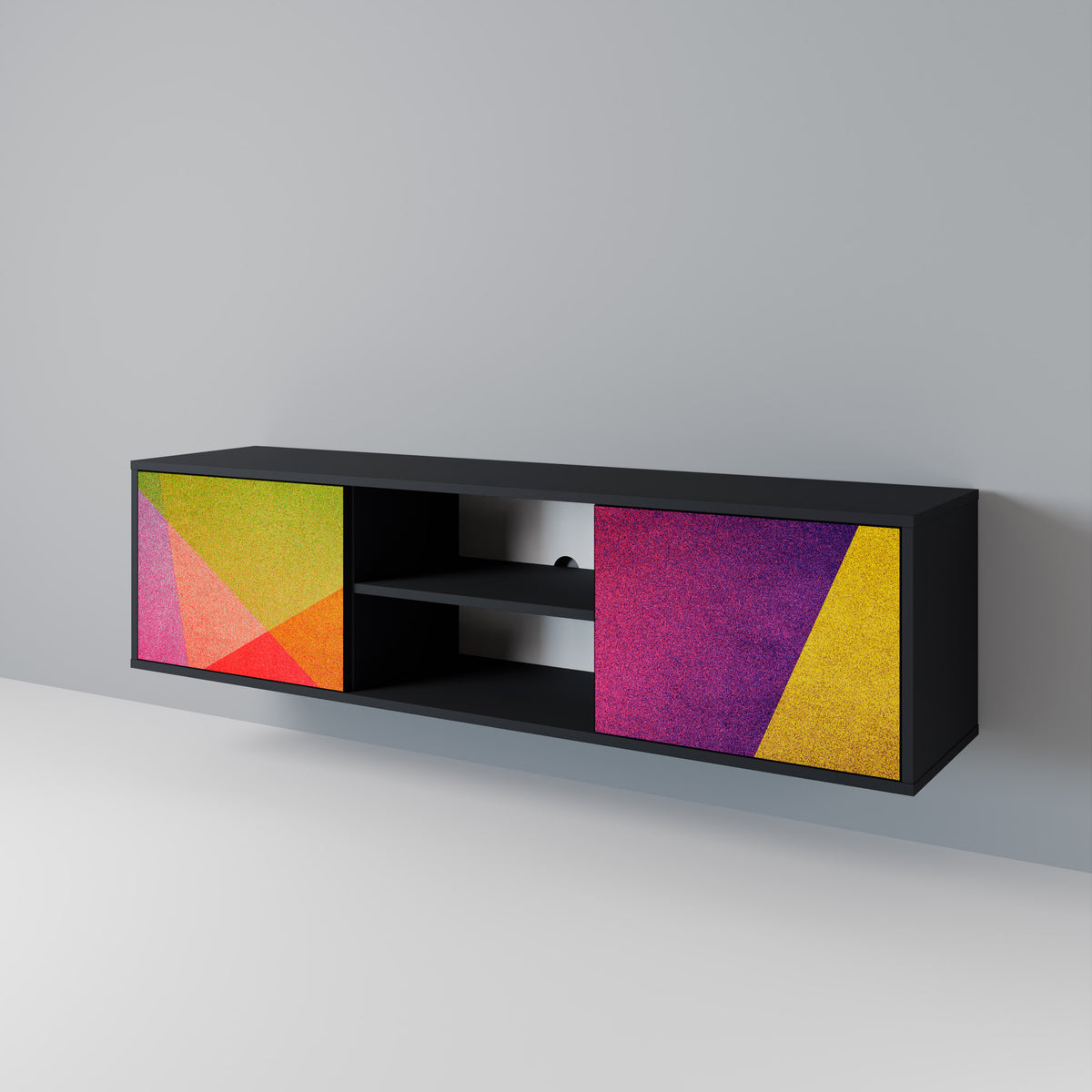 VIVID GEOMETRY 2-Door TV Cabinet