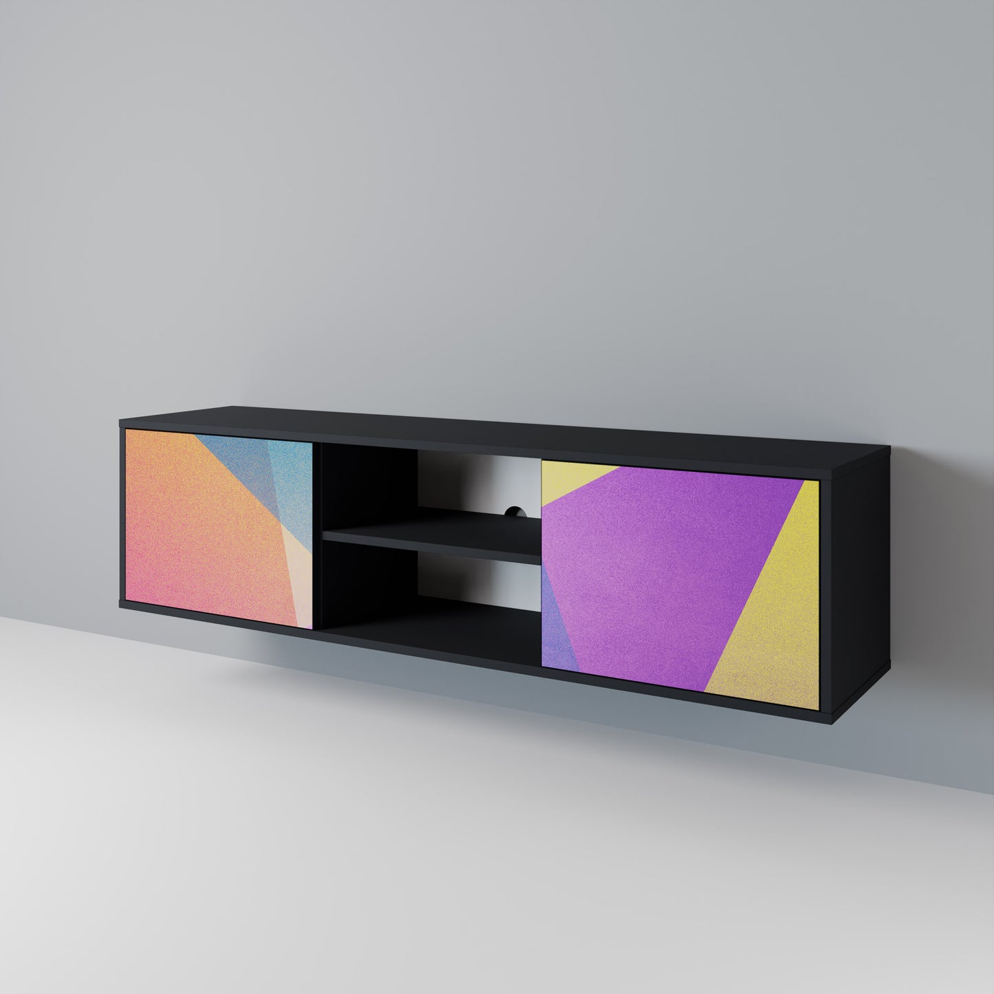 BRIGHT GEOMETRY Έπιπλο τηλεόρασης 2-θυρών