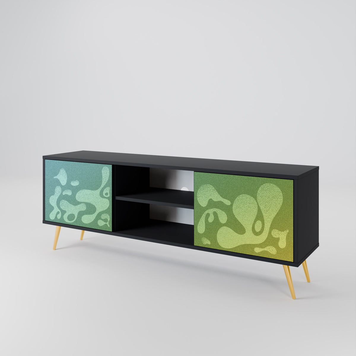 IRREGULAR BLUE 2-Door TV Cabinet