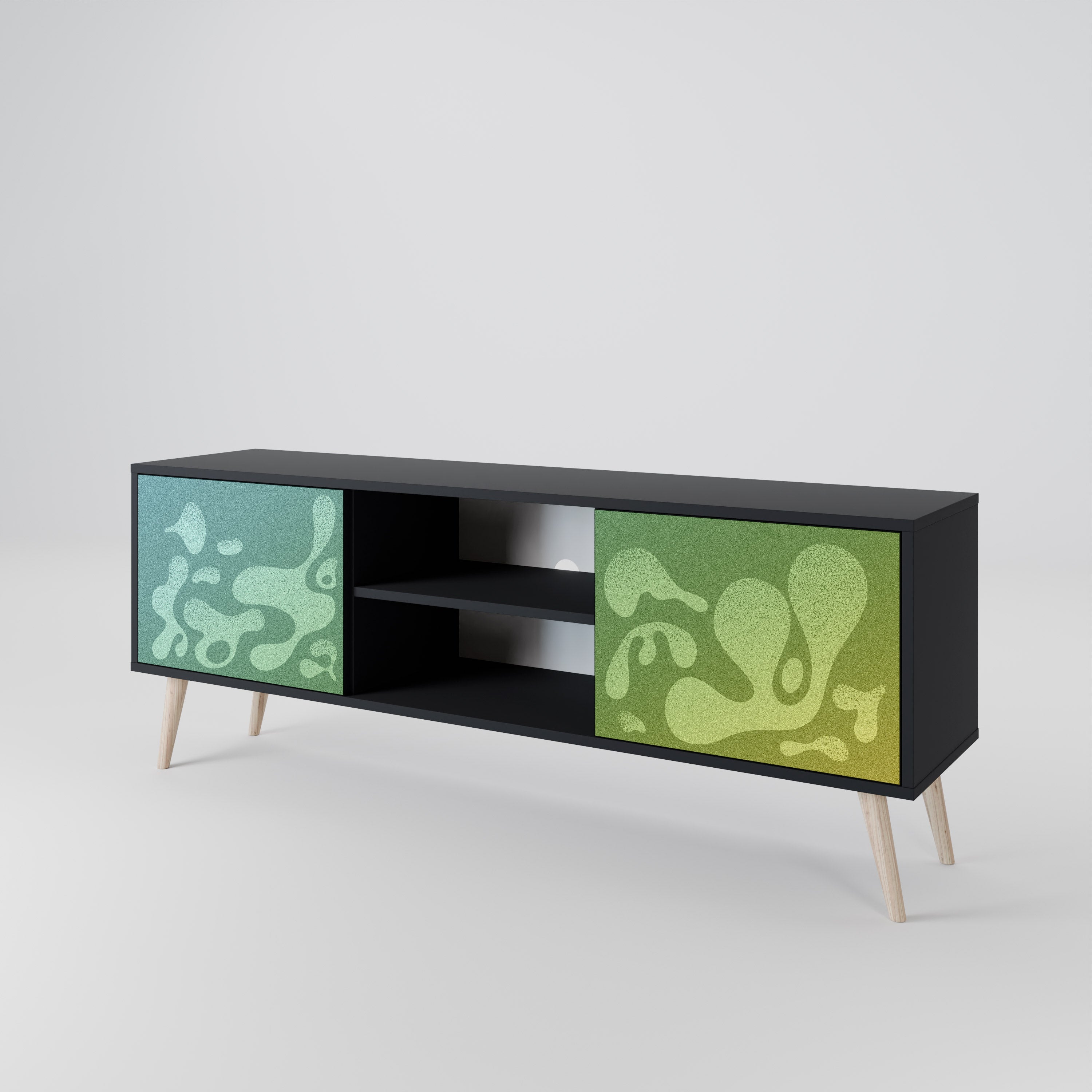 IRREGULAR BLUE 2-Door TV Cabinet