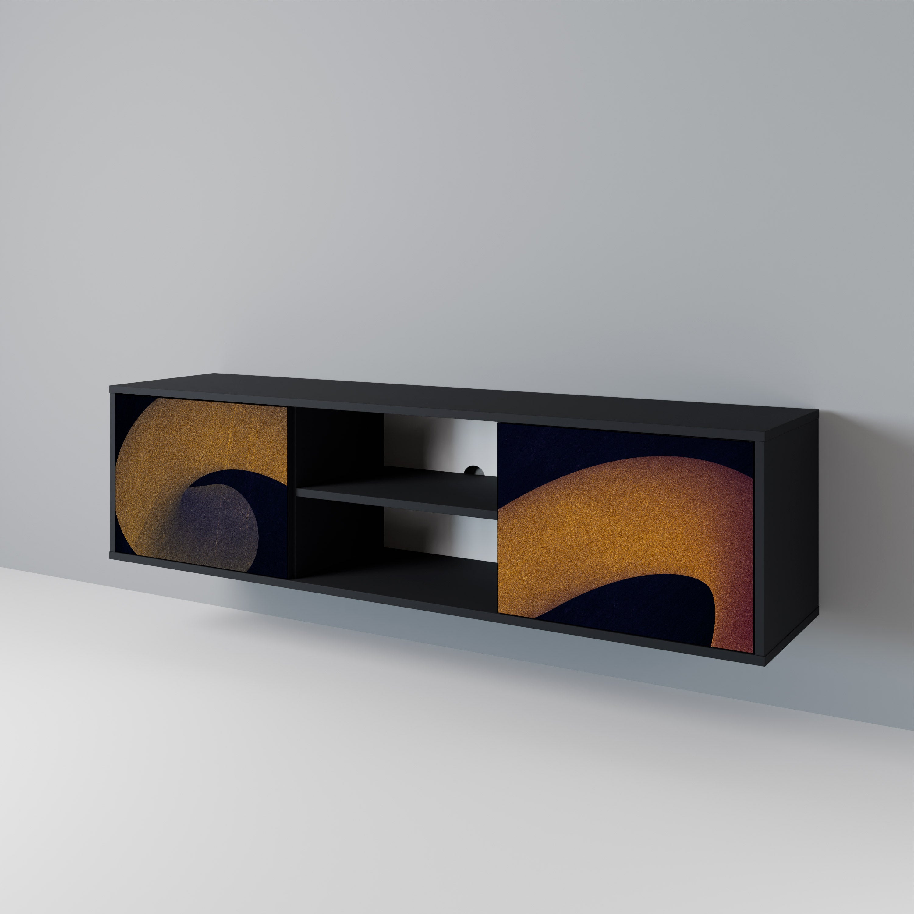 HOLLOW TIME 2-Door TV Cabinet