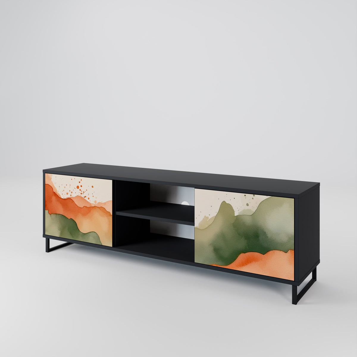 WATERCOLOUR PEAKS 2-Door TV Cabinet