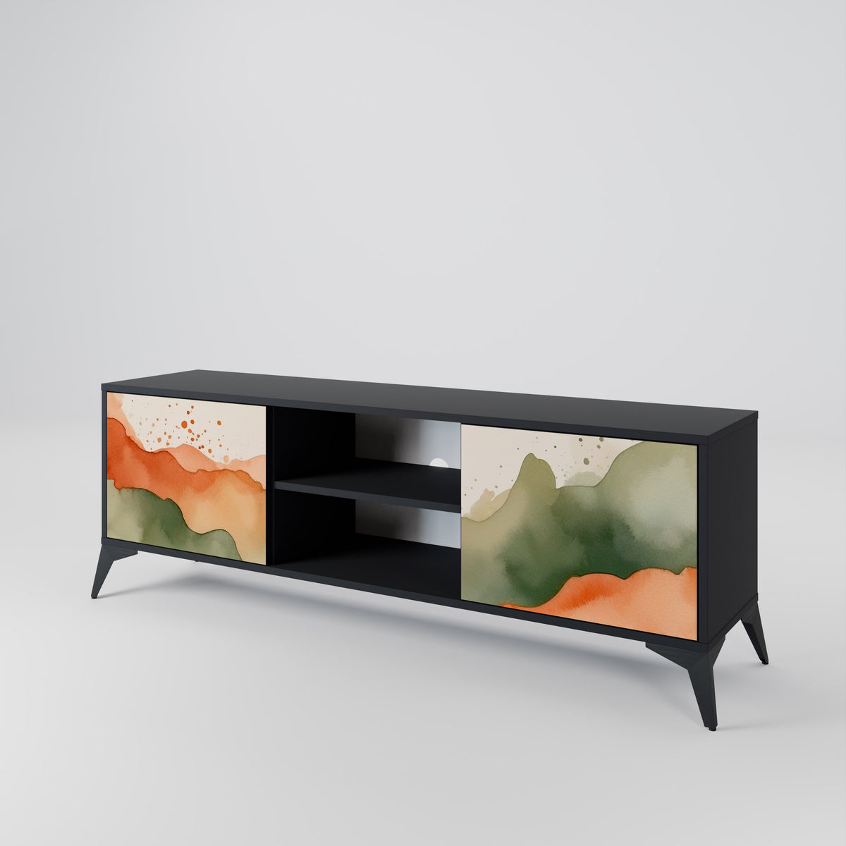 WATERCOLOUR PEAKS 2-Door TV Cabinet