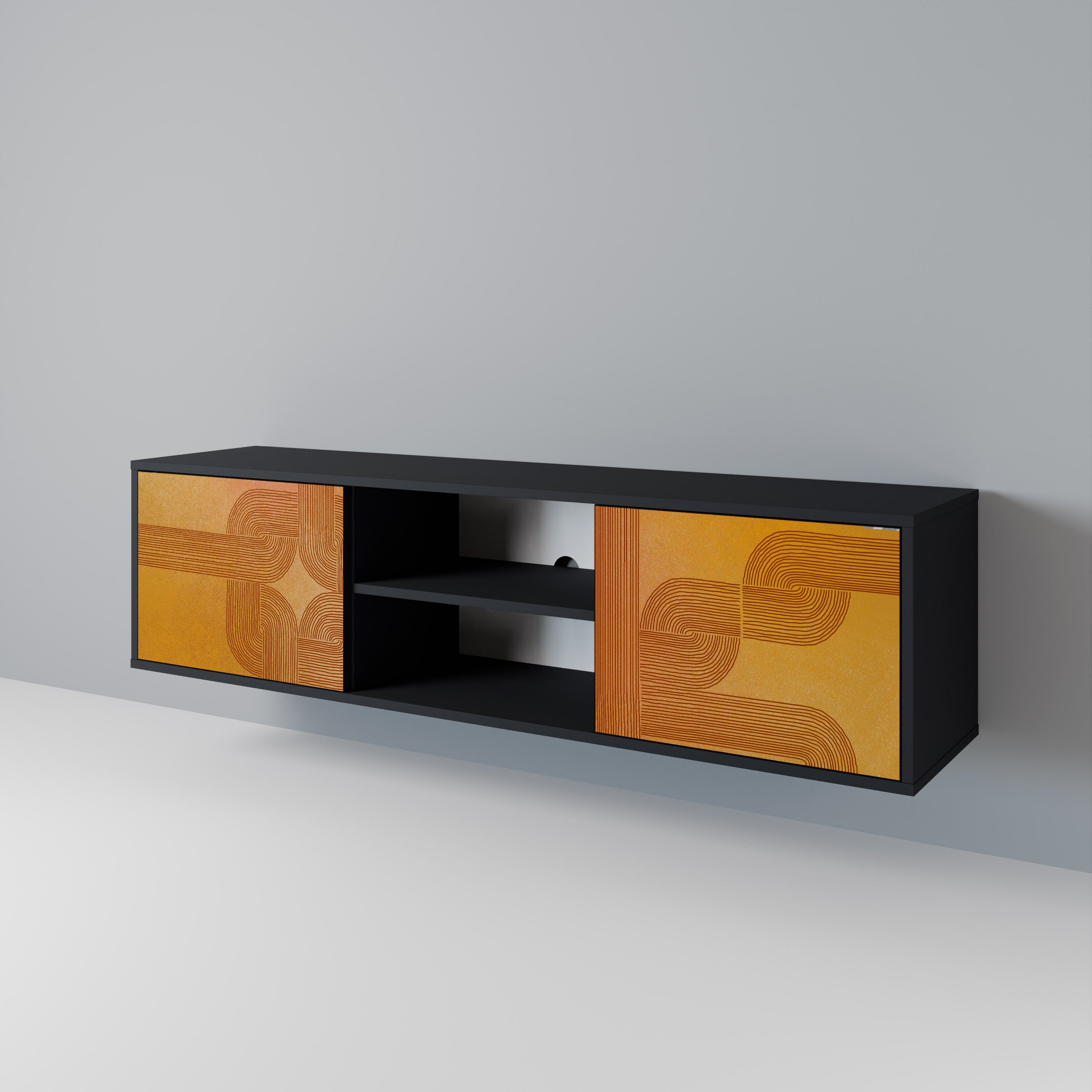 STRENGTHENING RELATION Έπιπλο τηλεόρασης 2-θυρών