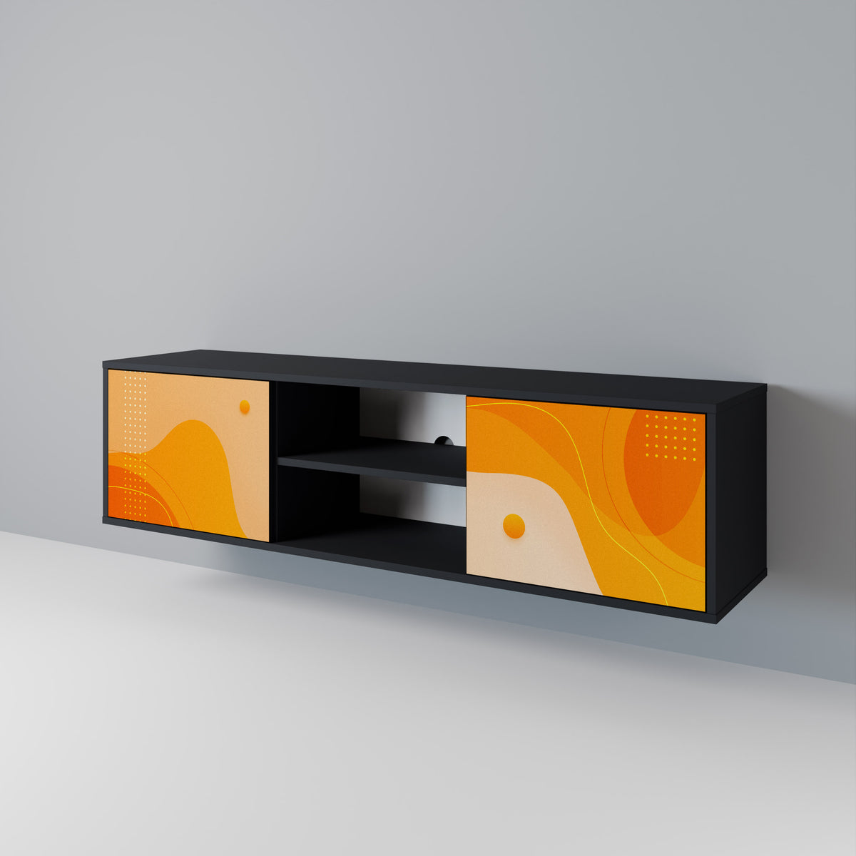 ORANGE ARRANGEMENT Έπιπλο τηλεόρασης 2-θυρών