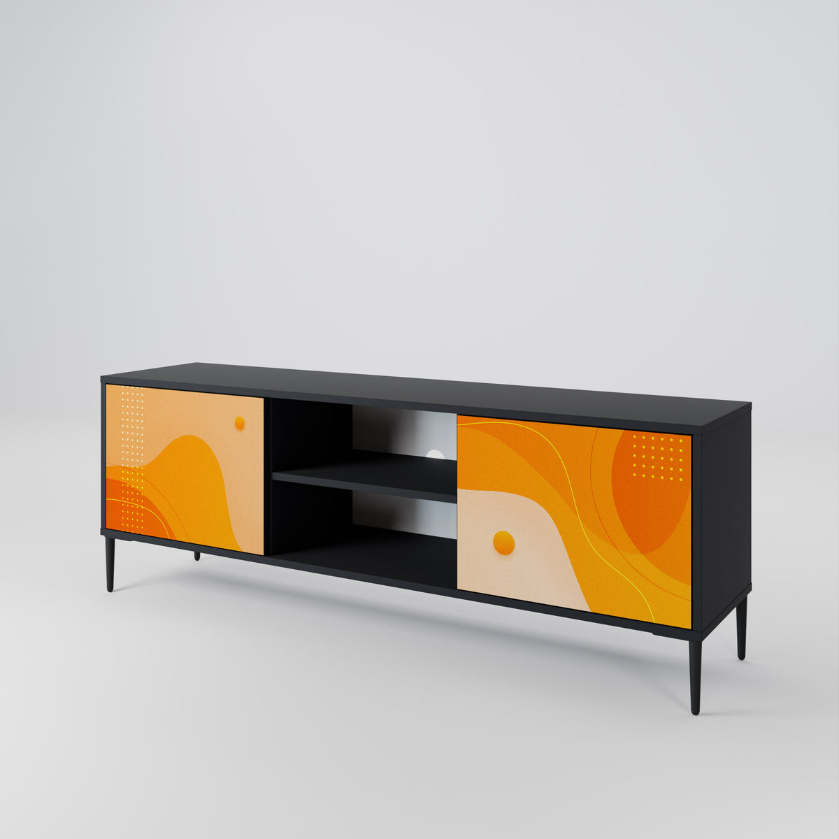 ORANGE ARRANGEMENT Έπιπλο τηλεόρασης 2-θυρών
