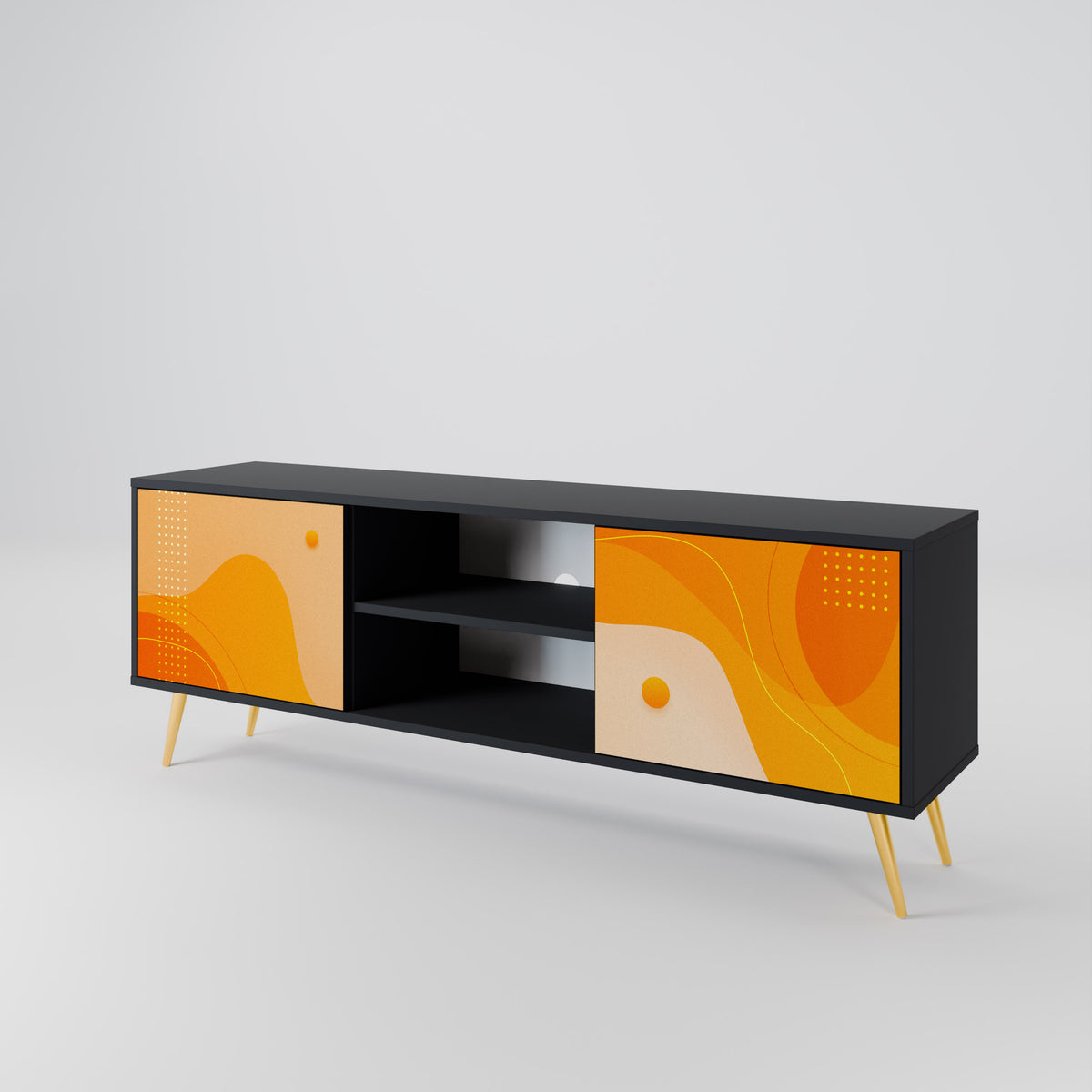 ORANGE ARRANGEMENT Έπιπλο τηλεόρασης 2-θυρών