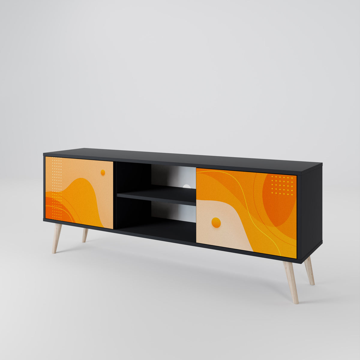 ORANGE ARRANGEMENT Έπιπλο τηλεόρασης 2-θυρών