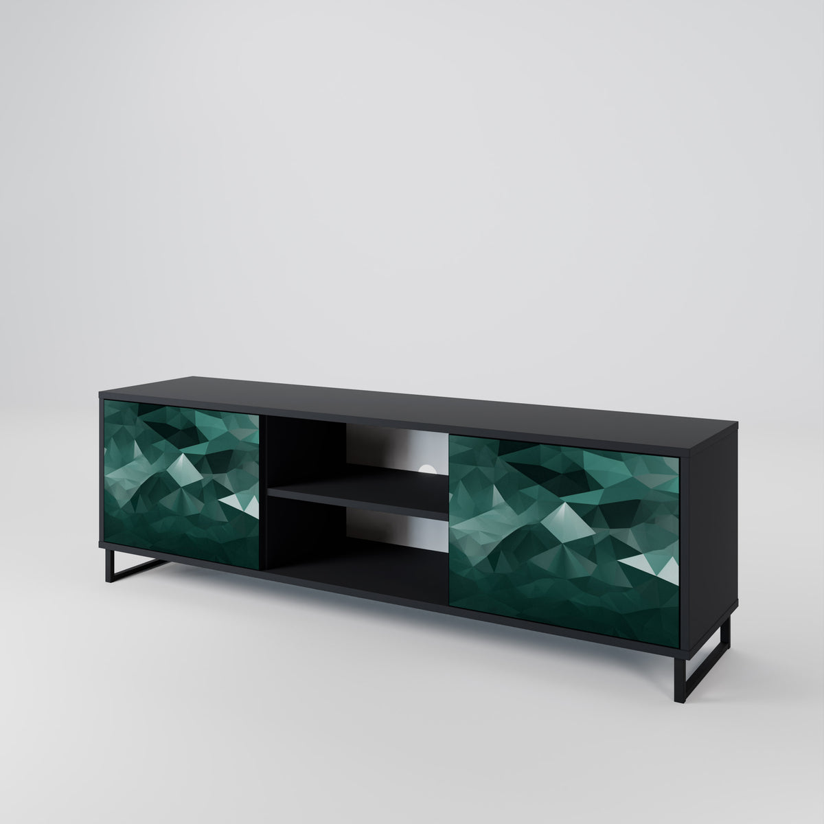 POLYGONAL FLOATING Έπιπλο τηλεόρασης 2-θυρών