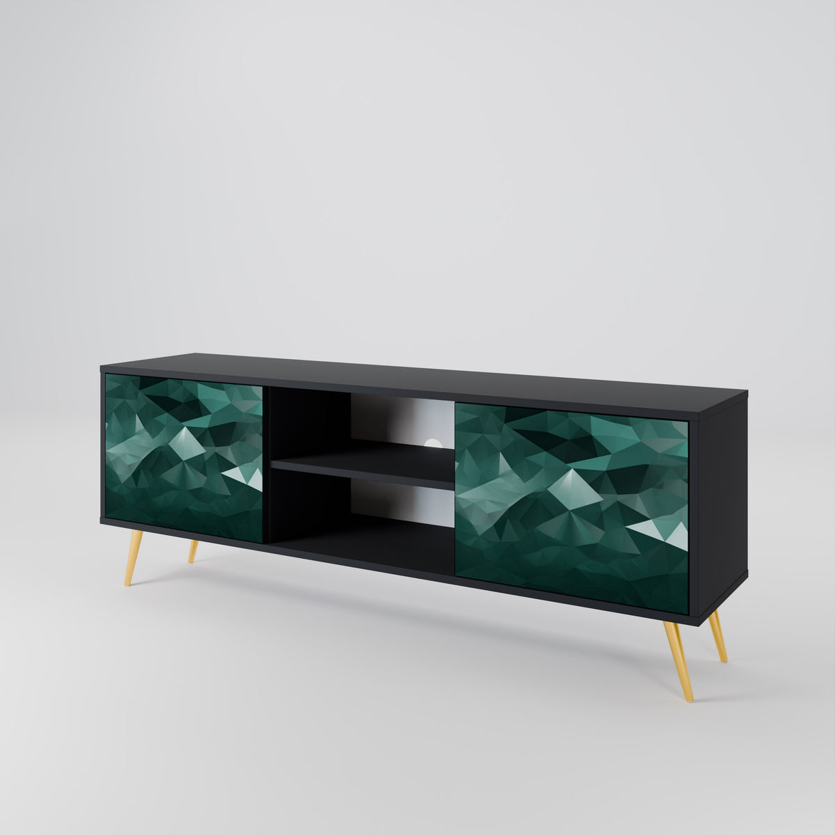 POLYGONAL FLOATING Έπιπλο τηλεόρασης 2-θυρών