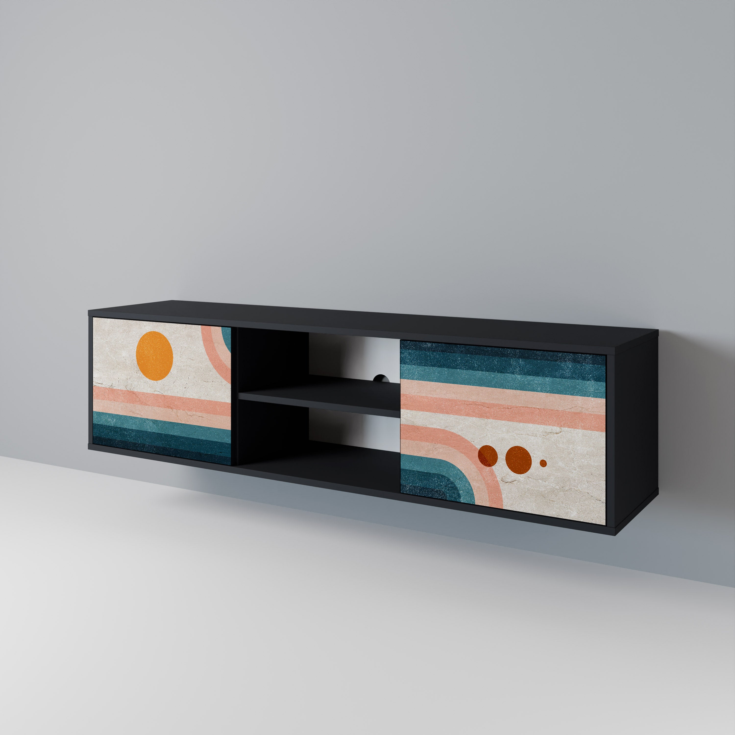 TWO HALVES Έπιπλο τηλεόρασης 2-θυρών