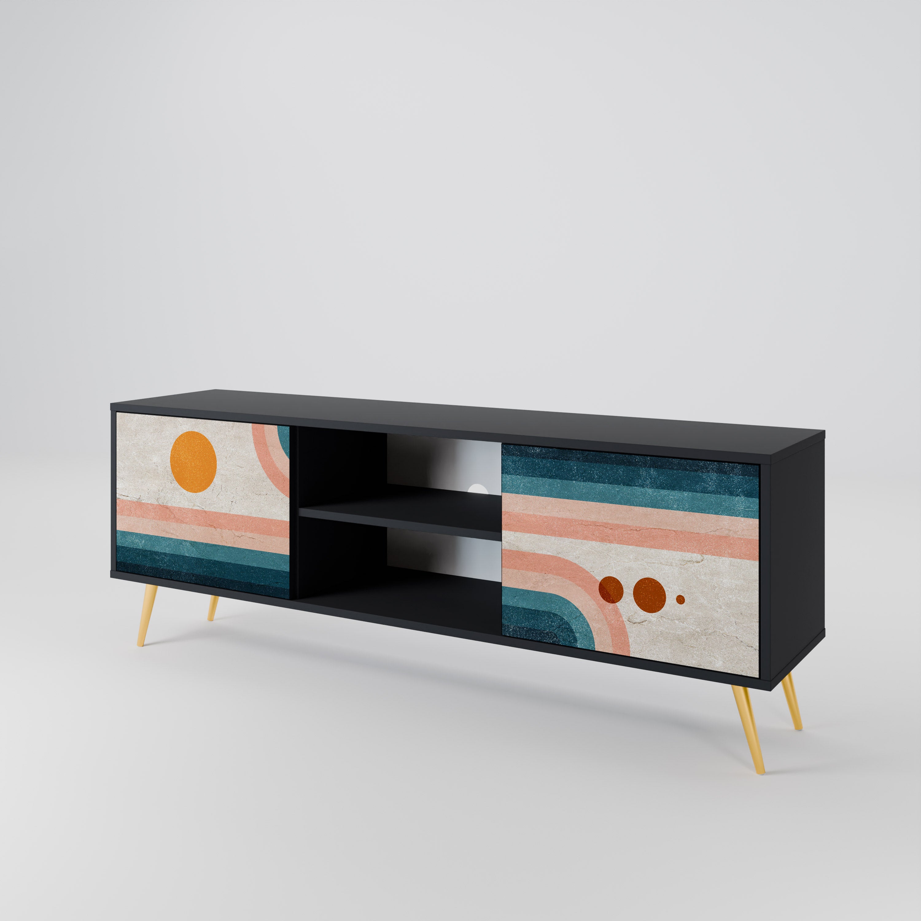 TWO HALVES Έπιπλο τηλεόρασης 2-θυρών