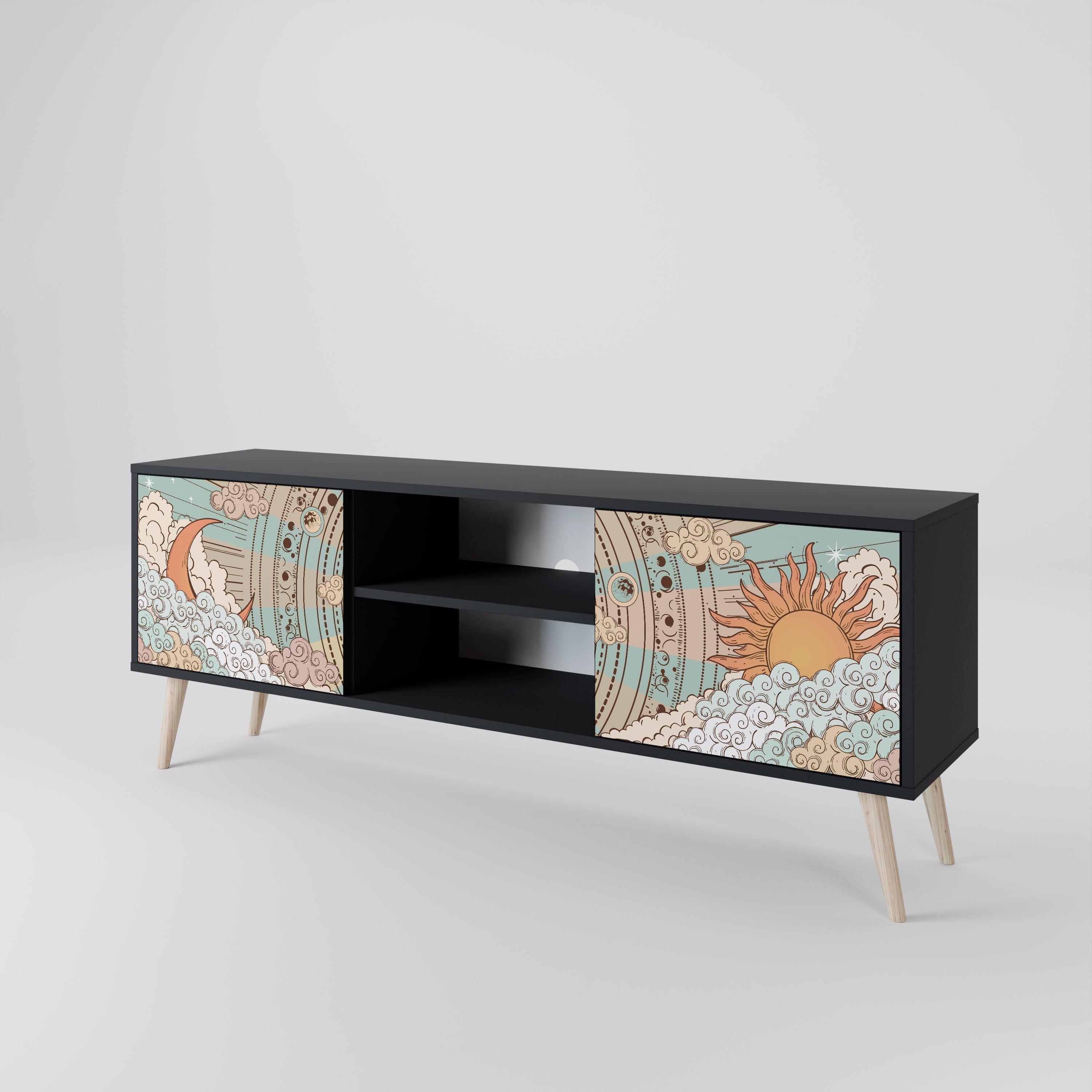 MYSTICAL STRUCTURE Έπιπλο τηλεόρασης 2-θυρών