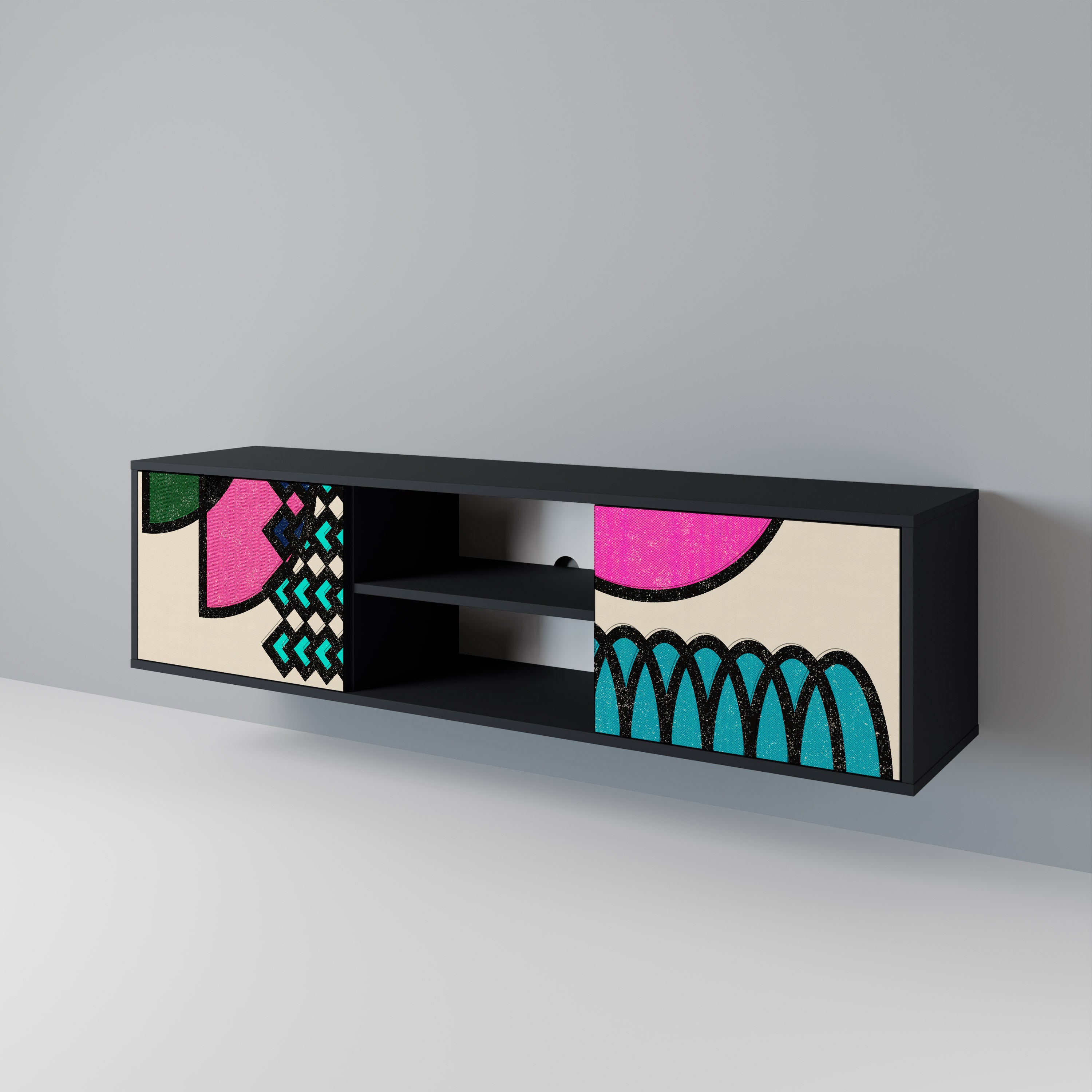 GEOMETRIC RHAPSODY Έπιπλο τηλεόρασης 2-θυρών