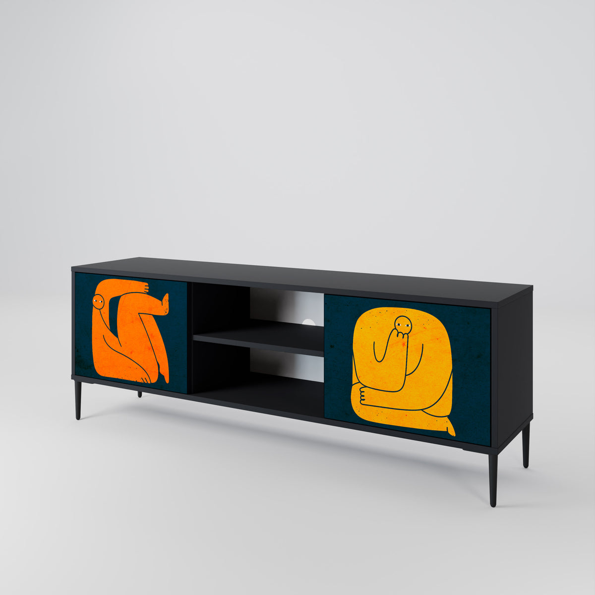 TOGETHER BUT SEPARATELY 2-Door TV Cabinet