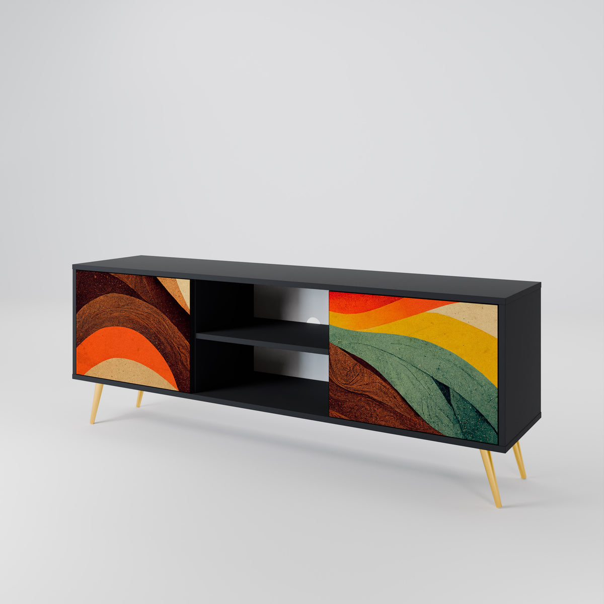 COLORFUL STRANDS Έπιπλο τηλεόρασης 2-θυρών