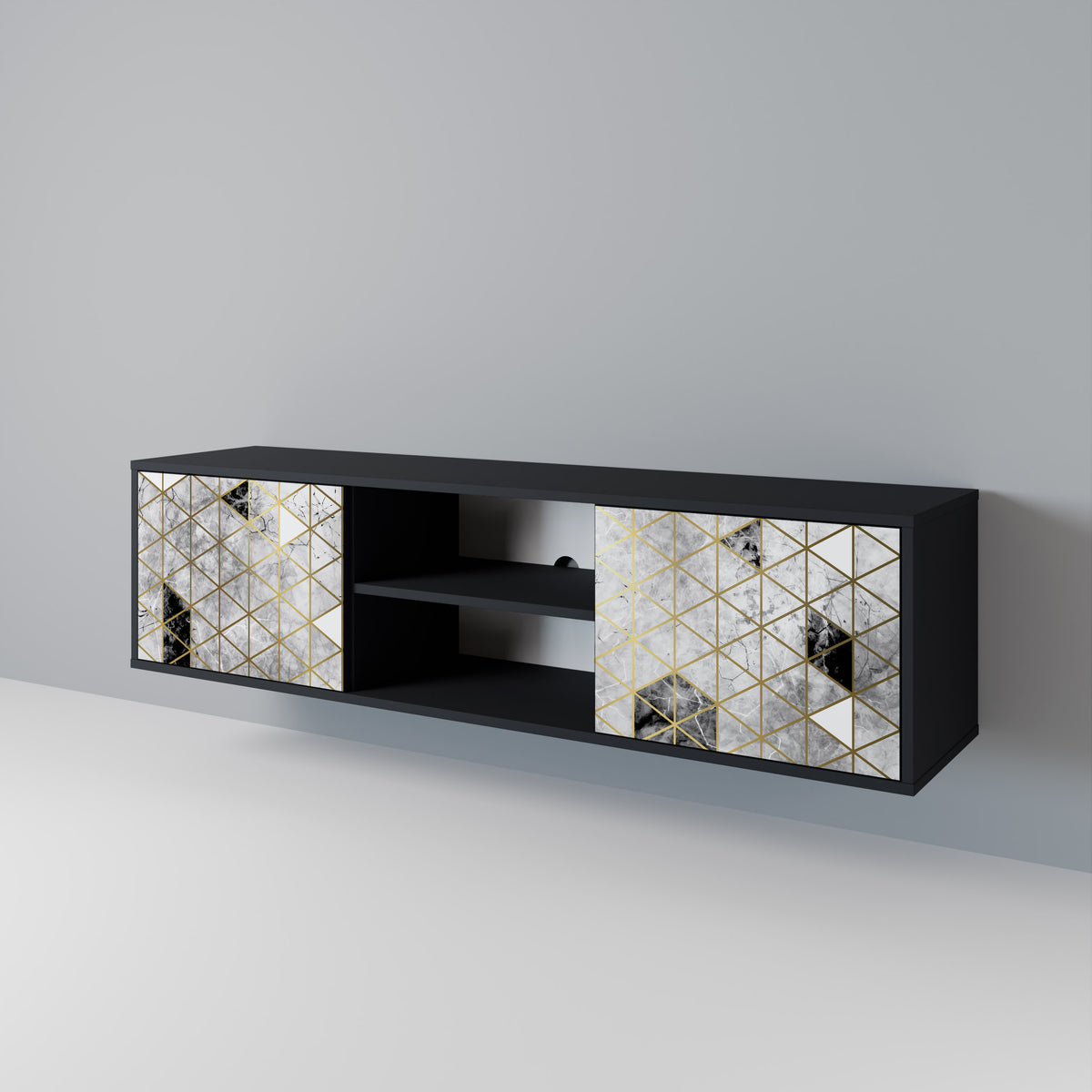 ASHEN ARIA 2-Door TV Cabinet