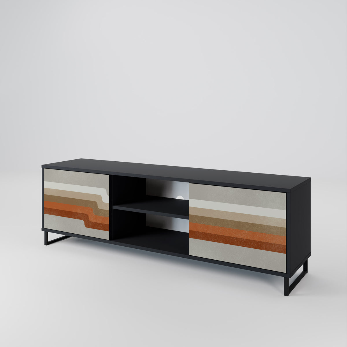 PECULIAR TRAIL 2-Door TV Cabinet