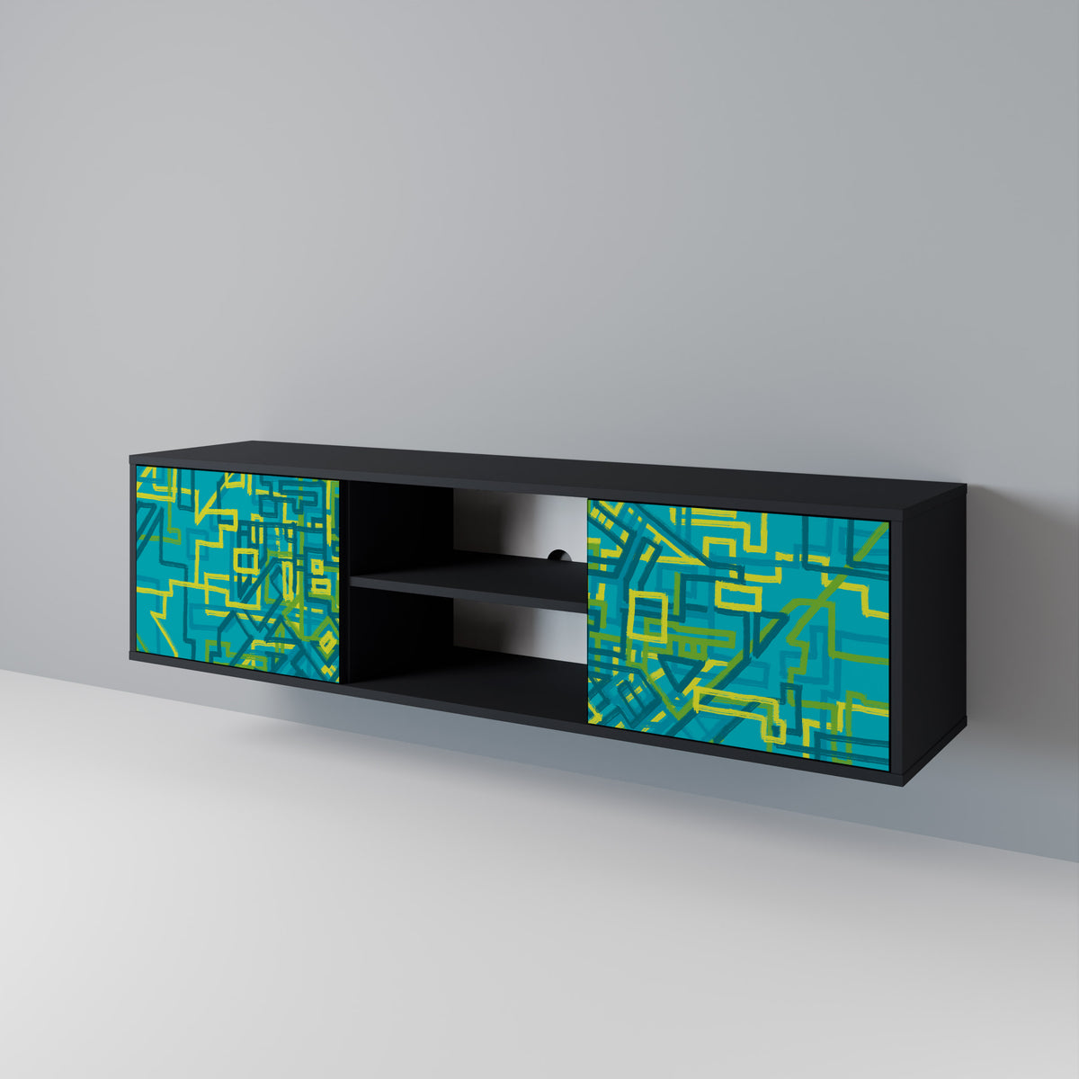 NOSTALGIC MEMORIES 2-Door TV Cabinet