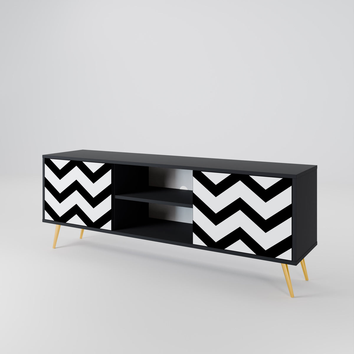 CLASSIC ZIG ZAG Έπιπλο τηλεόρασης 2-θυρών