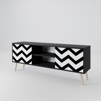 CLASSIC ZIG ZAG Έπιπλο τηλεόρασης 2-θυρών