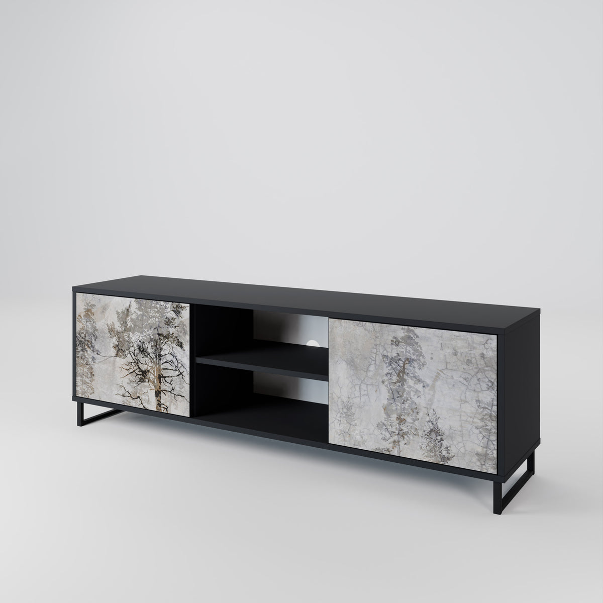 FADE IN THE TREES 2-Door TV Cabinet
