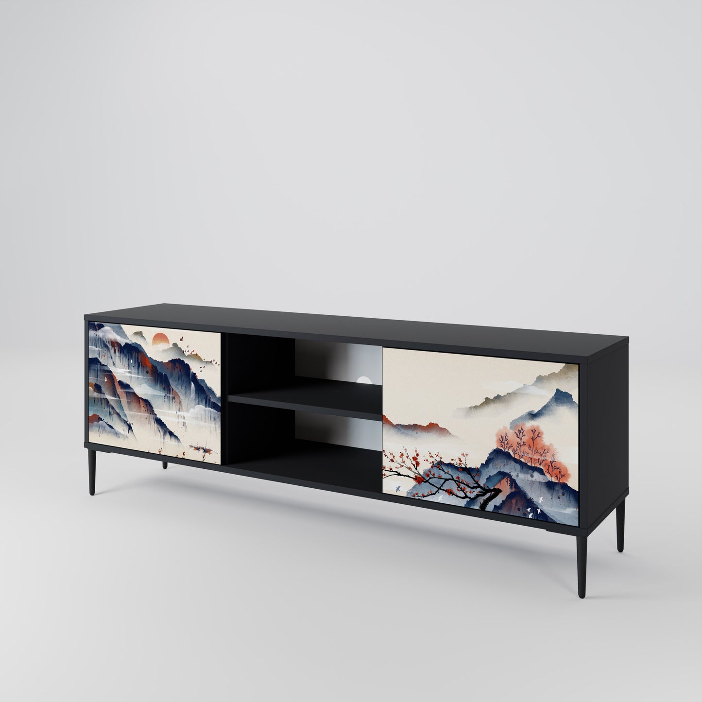 JAPANESE LANDSCAPE Έπιπλο τηλεόρασης 2-θυρών