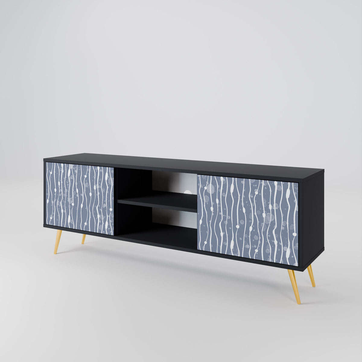 GRAPHITE RAIN 2-Door TV Cabinet