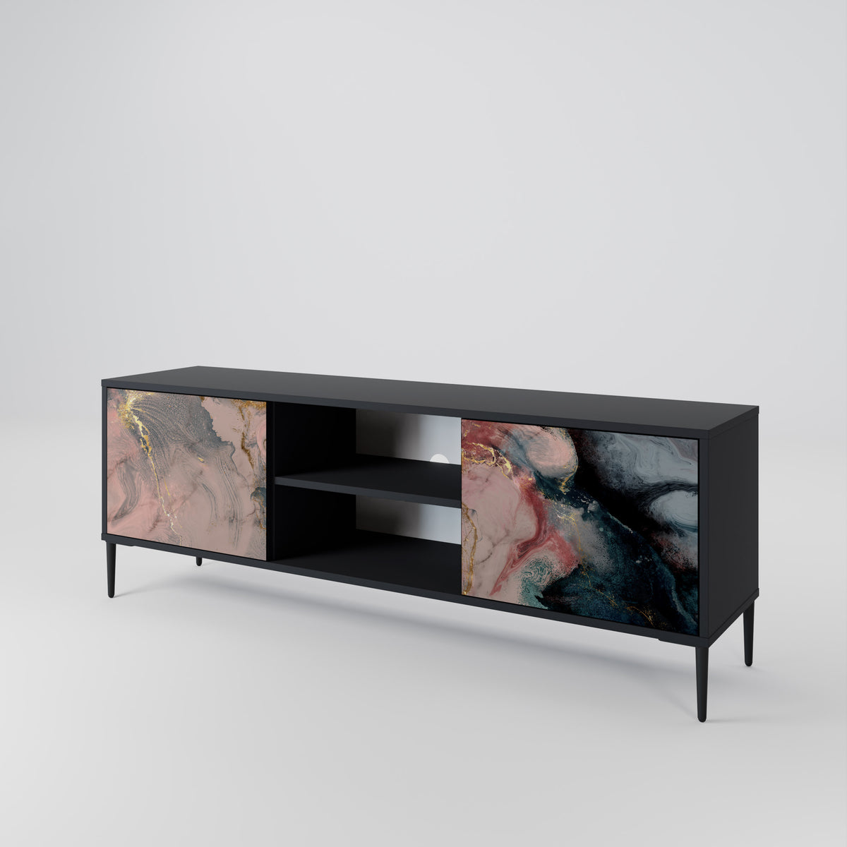 GILDED SWIRLS 2-Door TV Cabinet