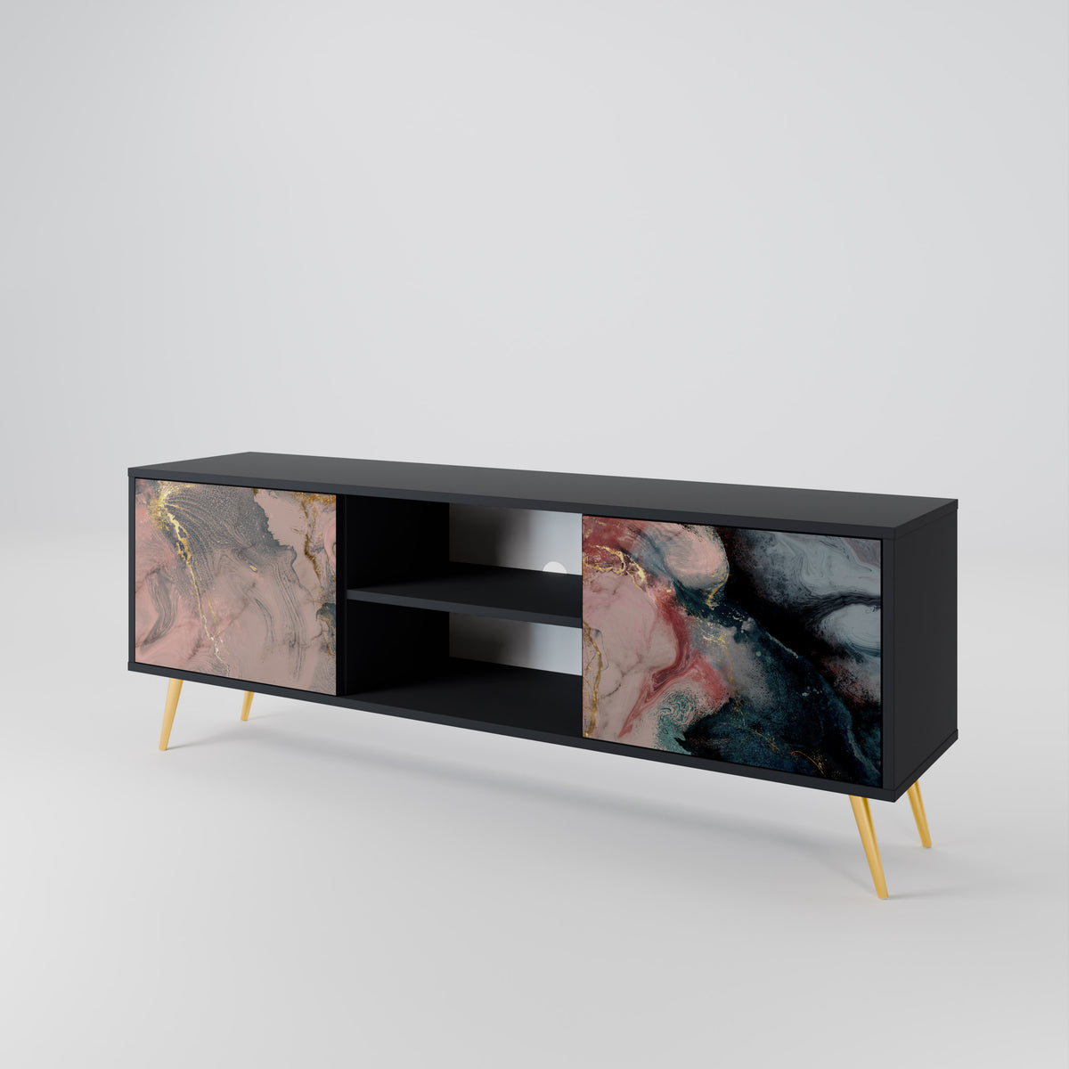 GILDED SWIRLS 2-Door TV Cabinet