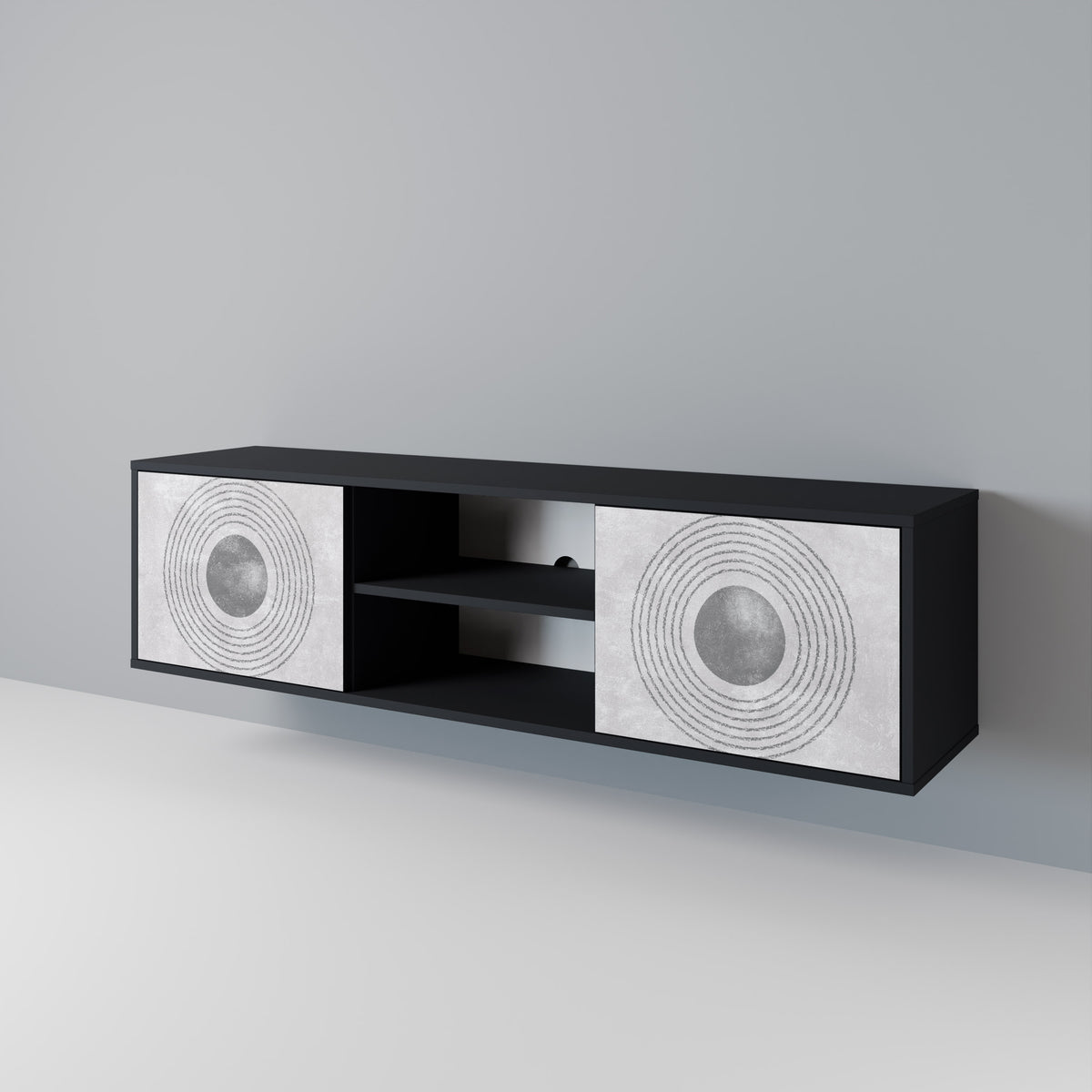 SOLID CIRCLES 2-Door TV Cabinet