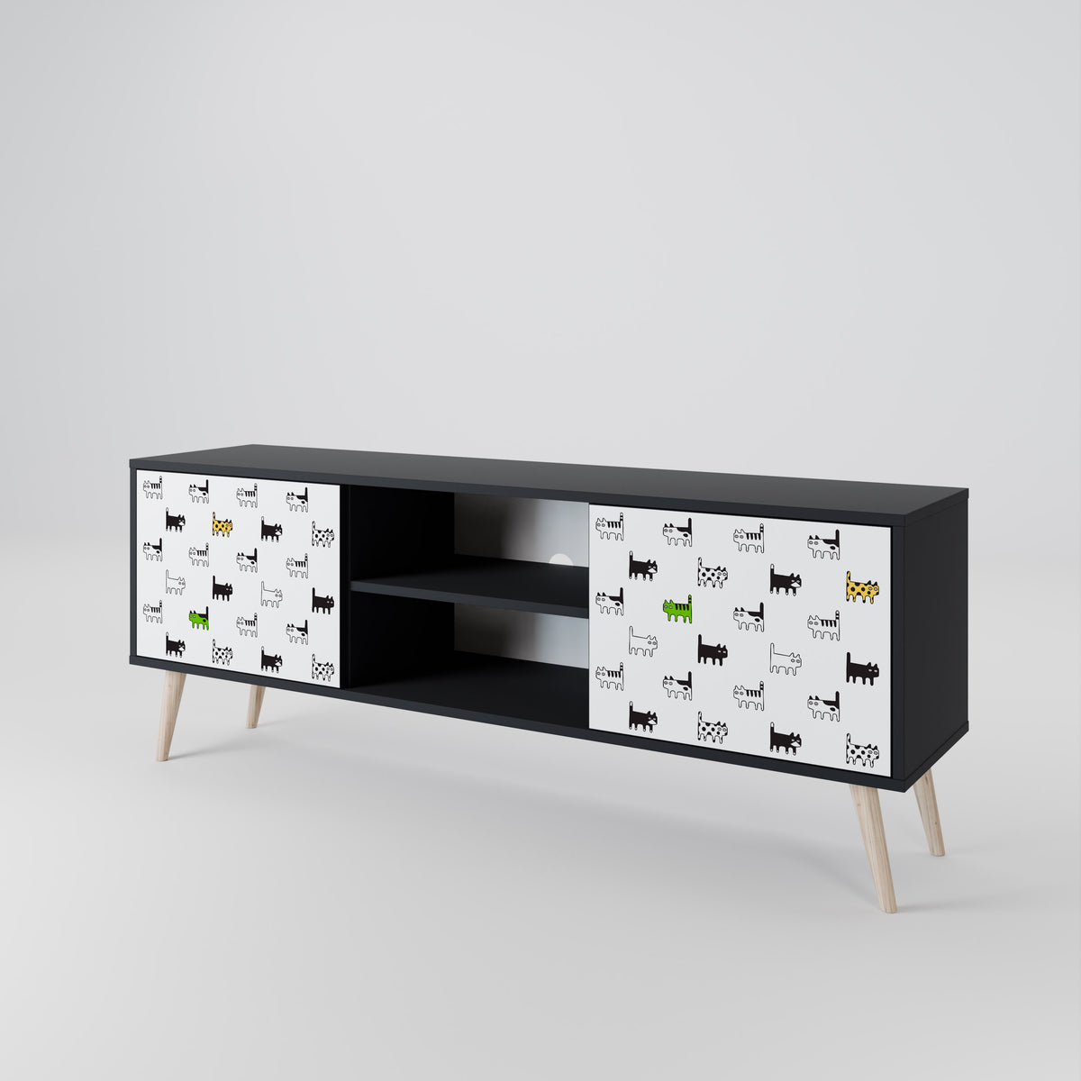 CATS COMPILATION Έπιπλο τηλεόρασης 2-θυρών