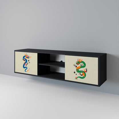 MYTHOLOGICAL CREATURES 2-Door TV Cabinet