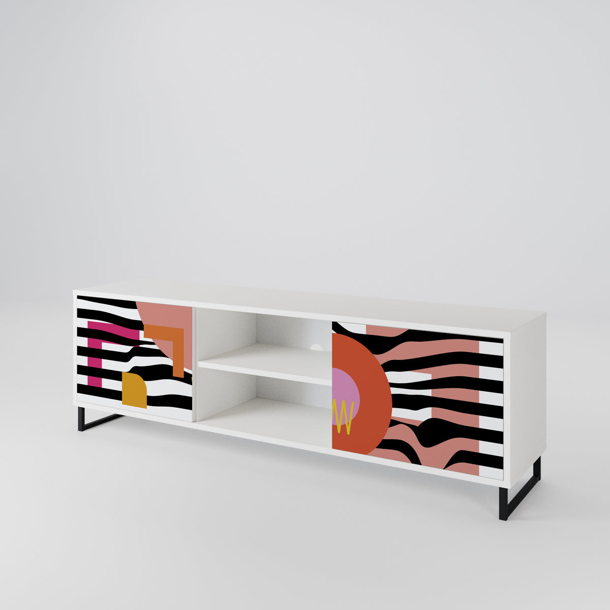 CHROMATIC ABSTRACT Έπιπλο τηλεόρασης 2-θυρών
