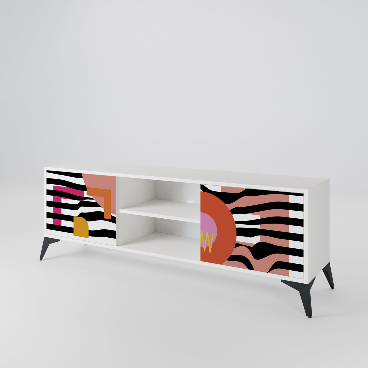 CHROMATIC ABSTRACT Έπιπλο τηλεόρασης 2-θυρών