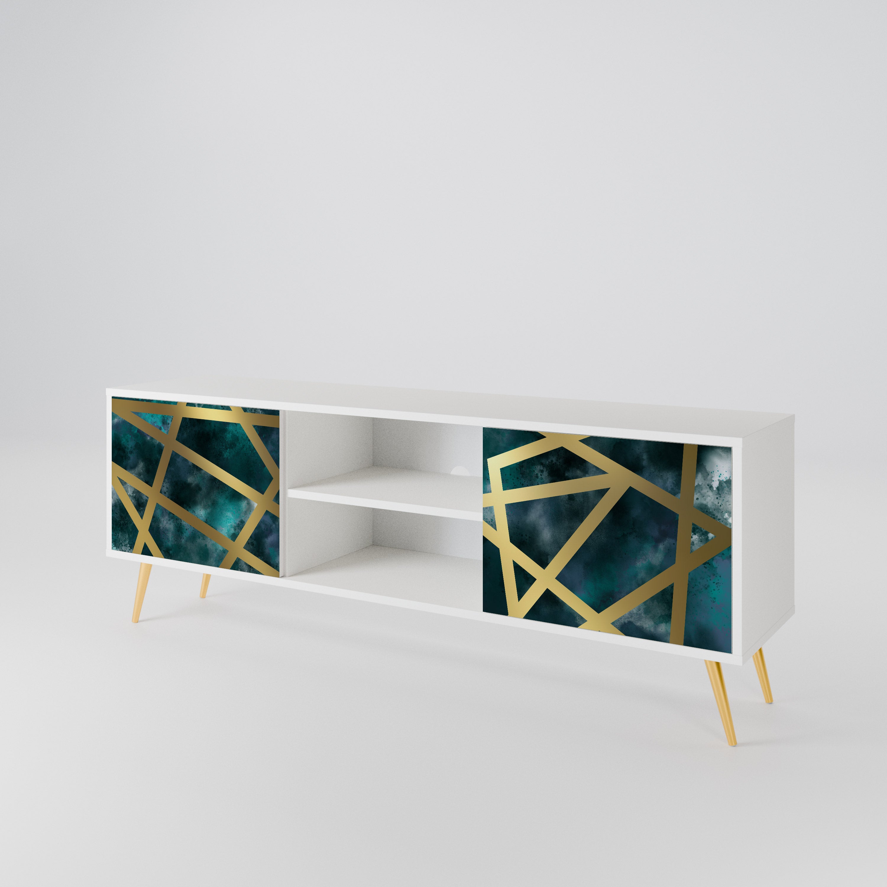 THE LABYRINTH OF GOLD 2-Door TV Cabinet