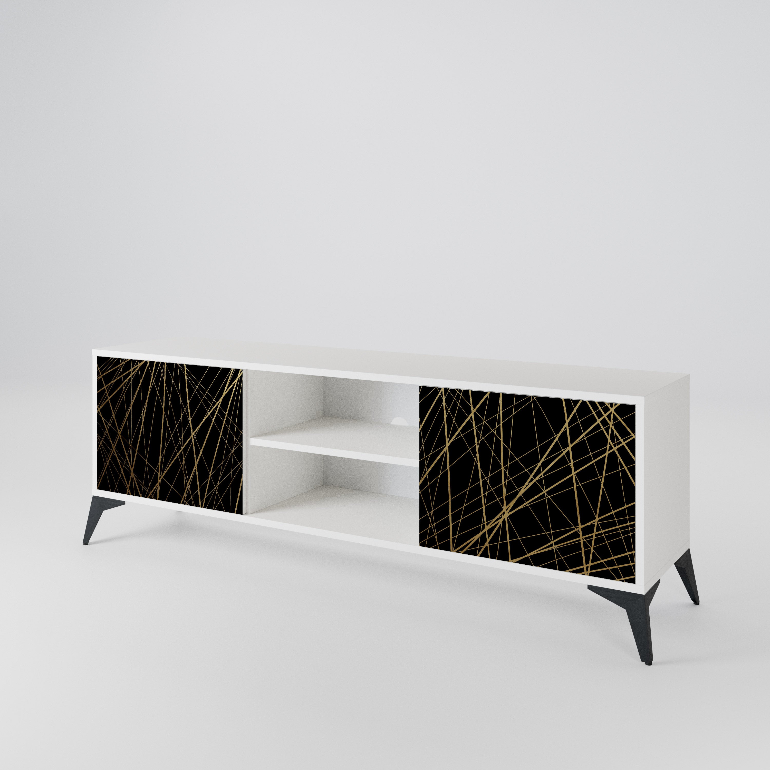 BRIGHT MESH 2-Door TV Cabinet