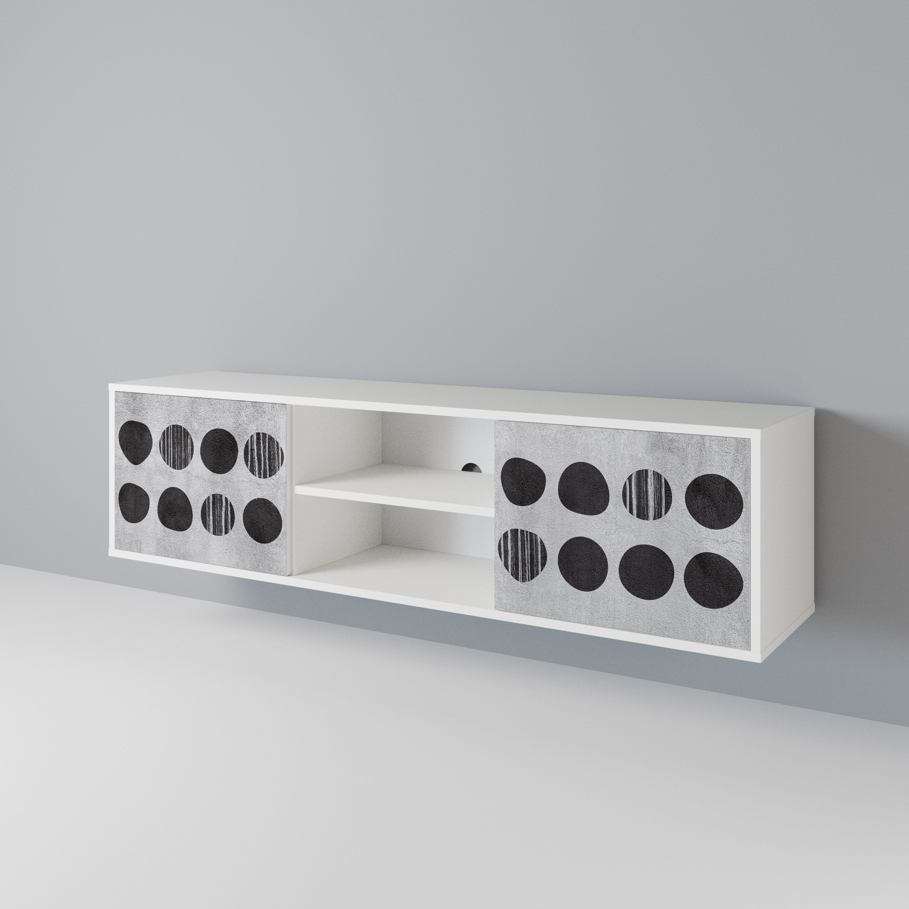 GHOSTLY GRADIENTS 2-Door TV Cabinet