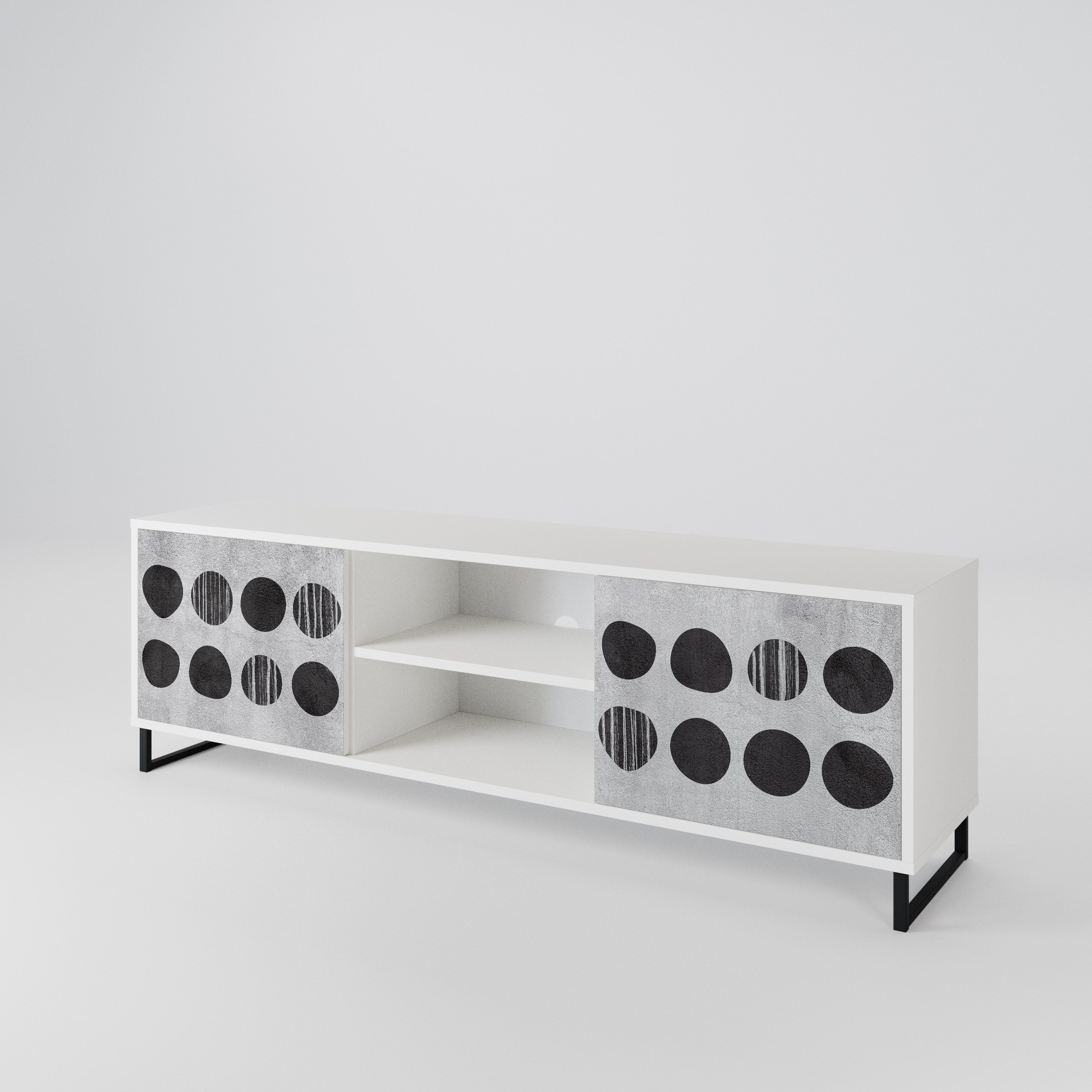 GHOSTLY GRADIENTS 2-Door TV Cabinet