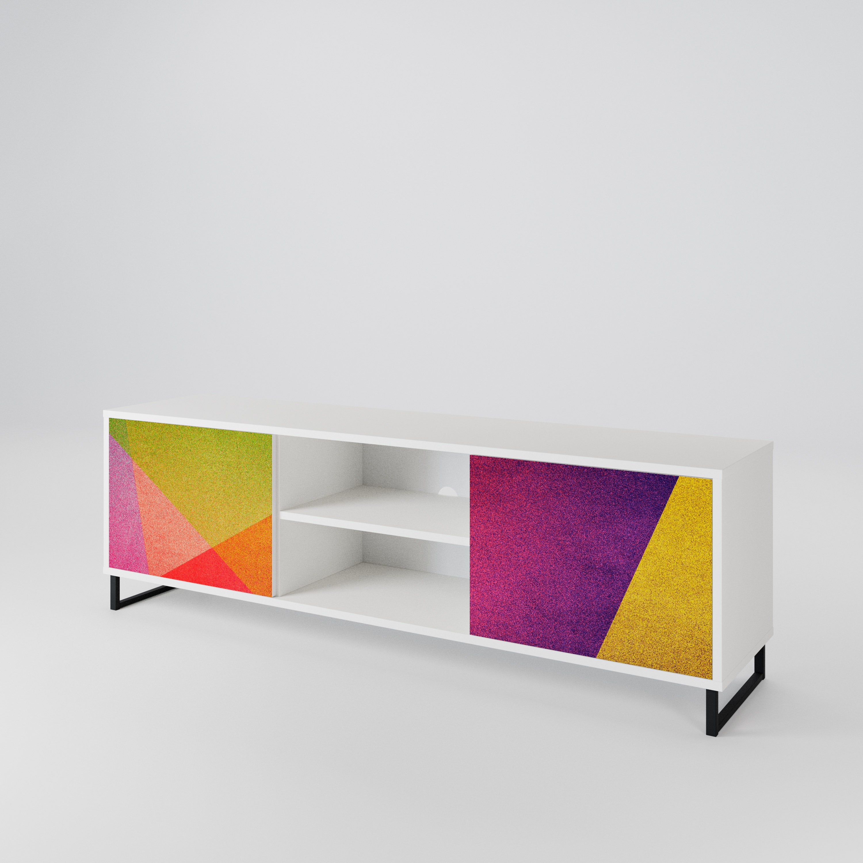VIVID GEOMETRY 2-Door TV Cabinet