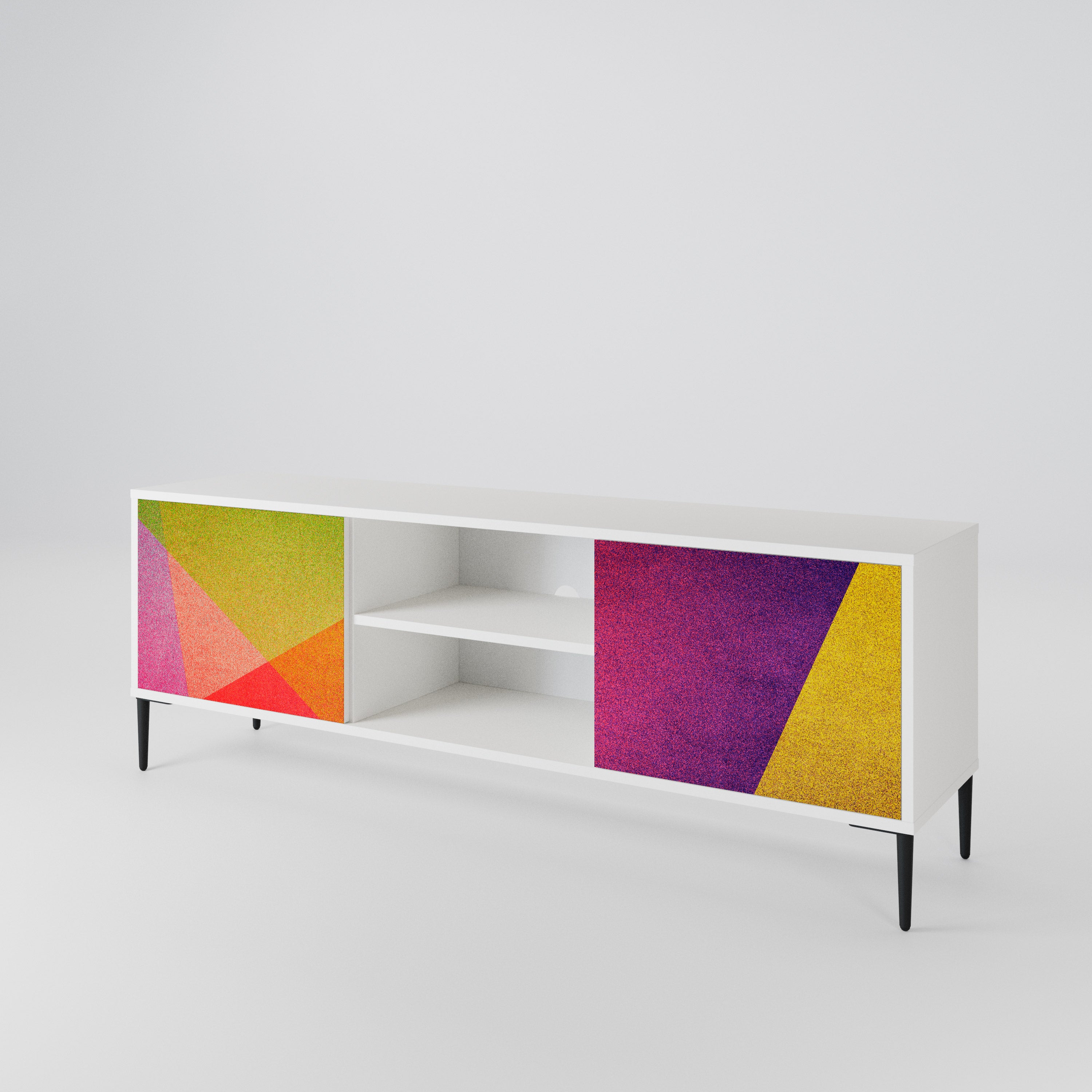 VIVID GEOMETRY 2-Door TV Cabinet