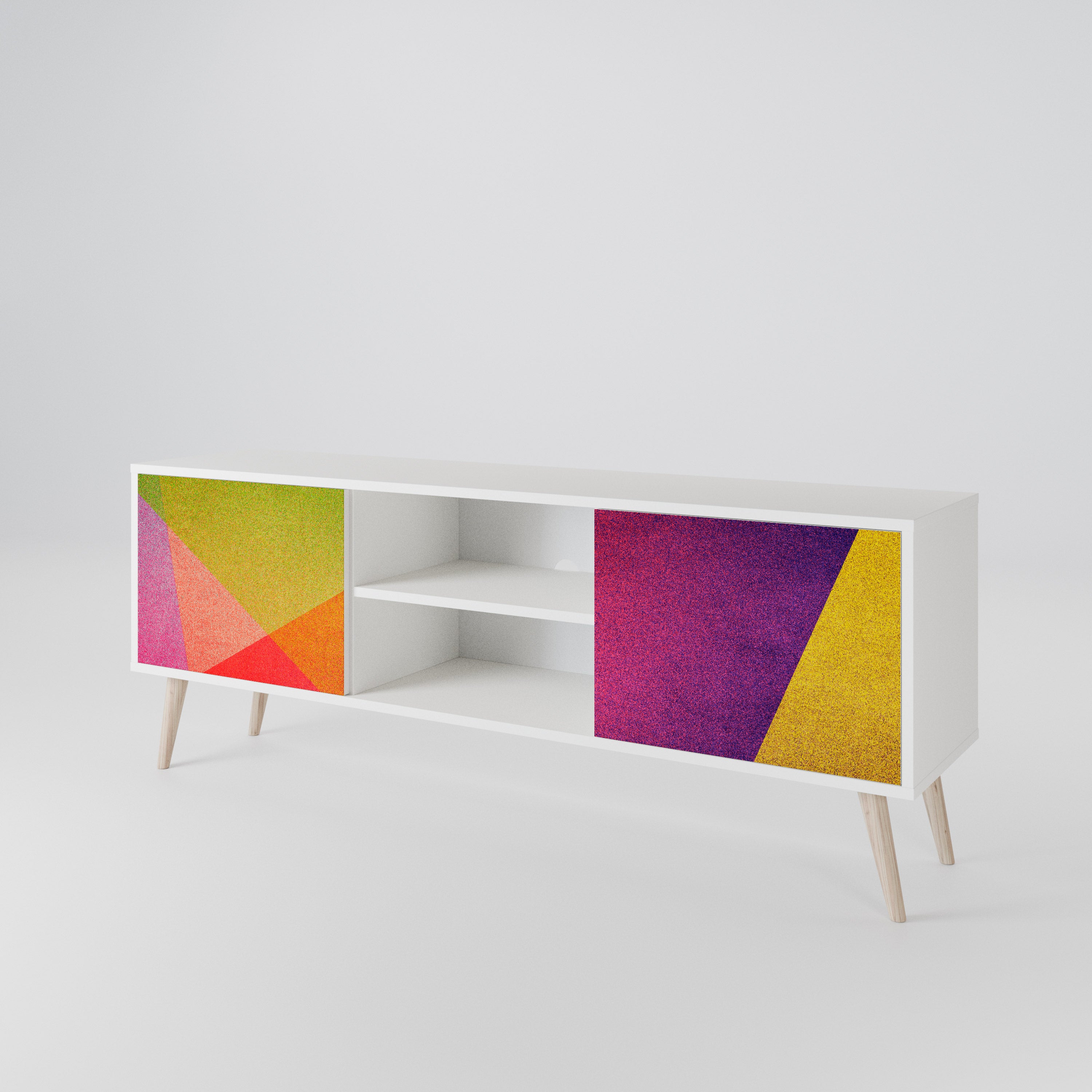 VIVID GEOMETRY 2-Door TV Cabinet