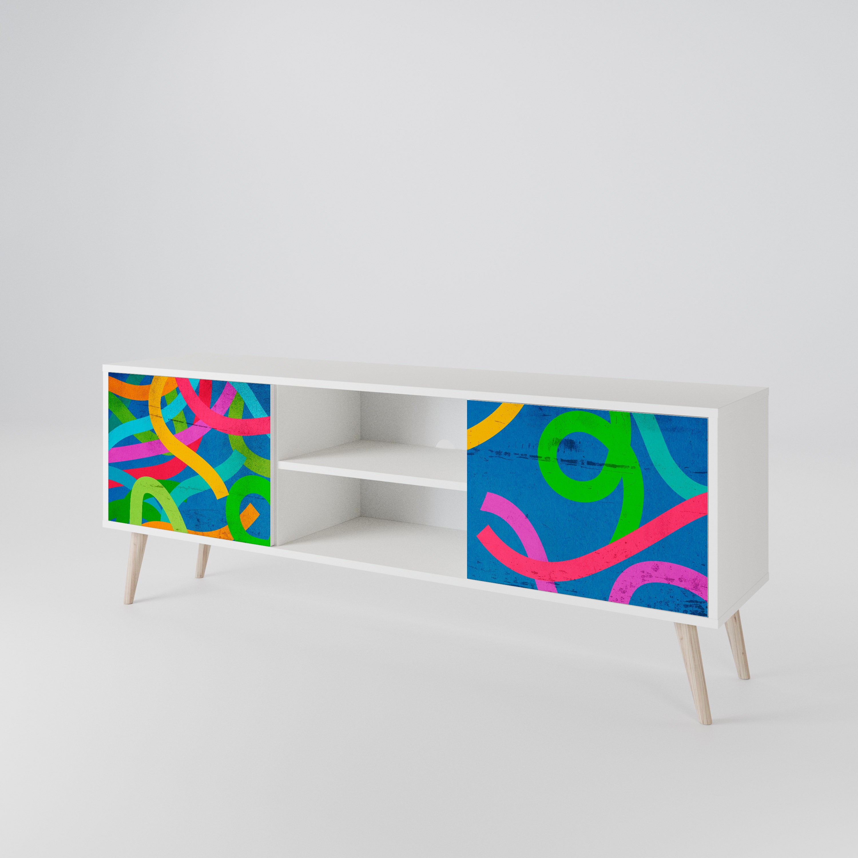 STREAMER TANGLE 2-Door TV Cabinet